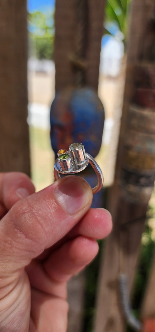 Bold, arty, and completely one-of-a-kind — this fabulous artisan-made ring is a wearable sculpture.