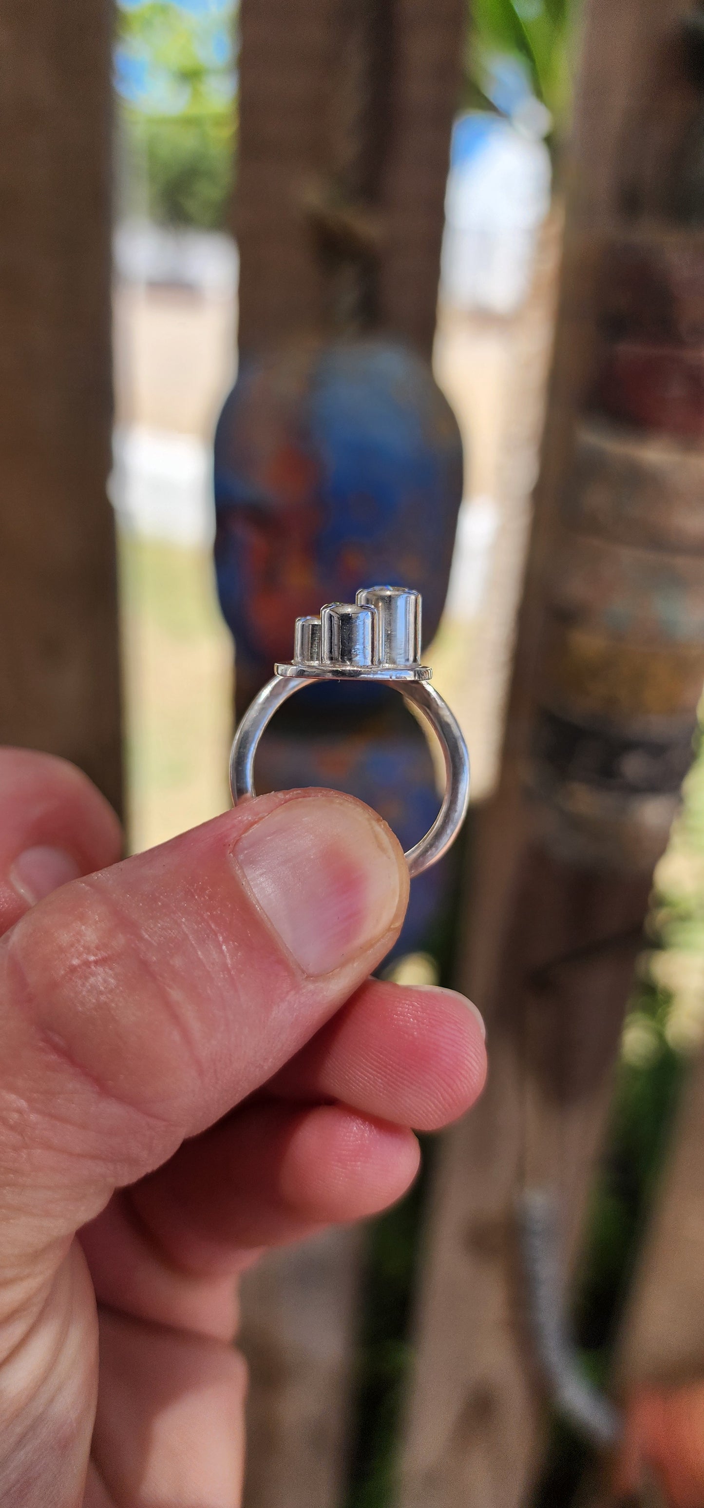 Bold, arty, and completely one-of-a-kind — this fabulous artisan-made ring is a wearable sculpture.