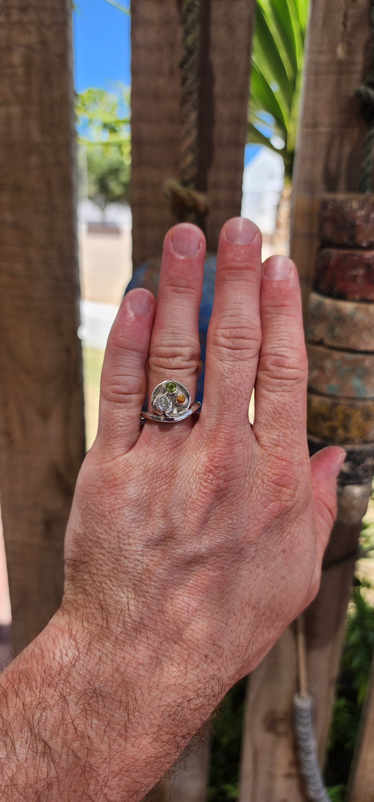 Bold, arty, and completely one-of-a-kind — this fabulous artisan-made ring is a wearable sculpture.