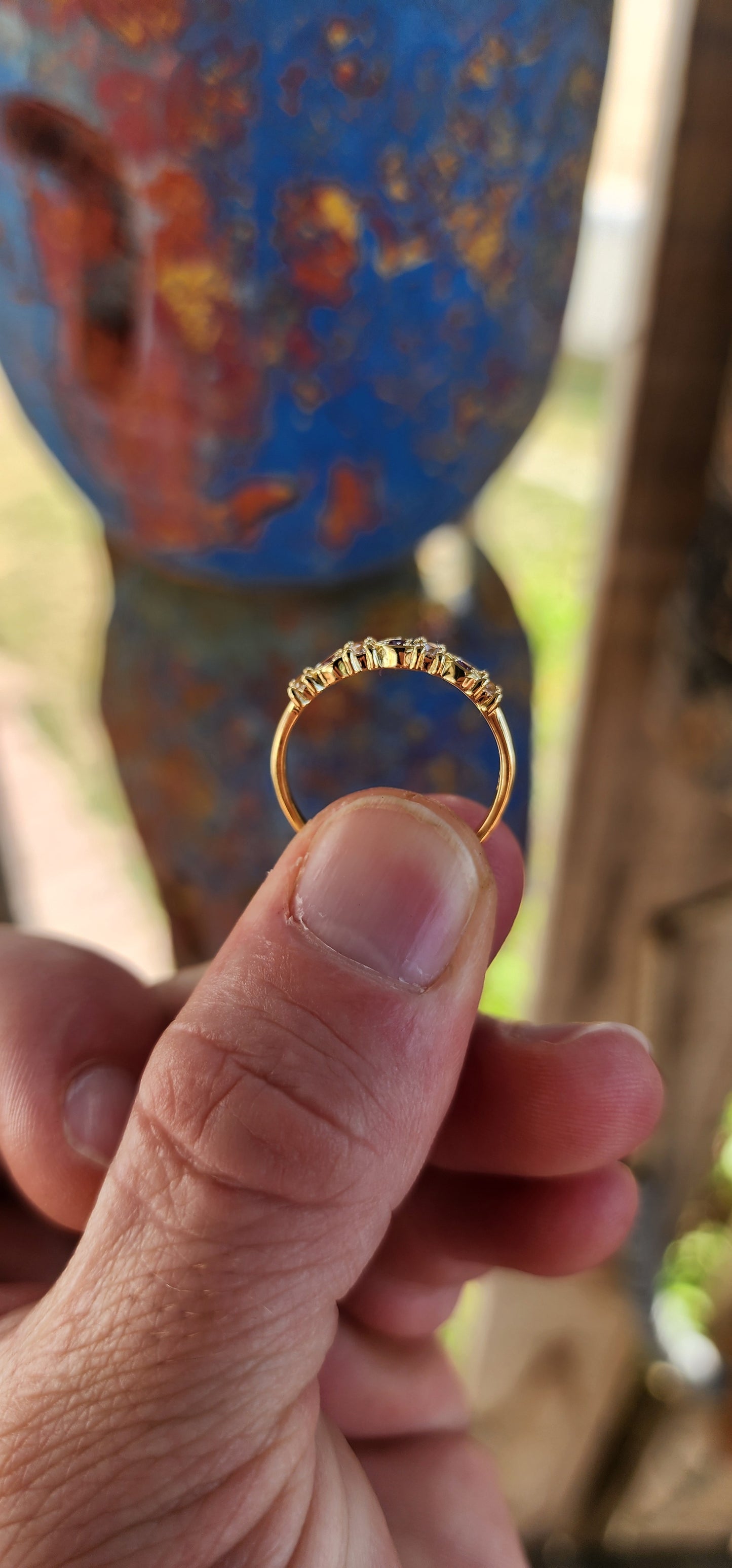 Violet Whisper Stacking Ring – Amethyst.