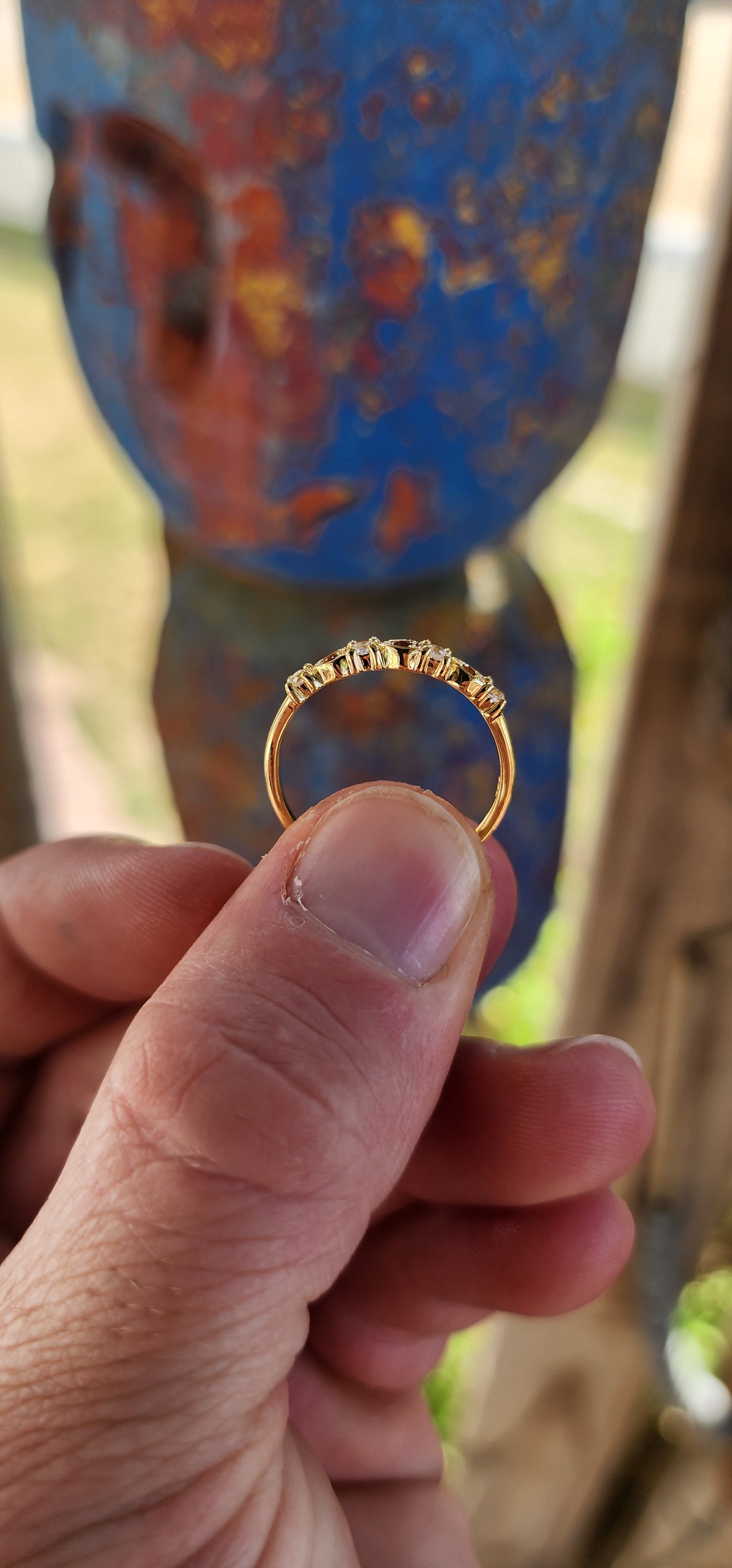 Madeira Glow Stacking Ring – Orange Citrine
