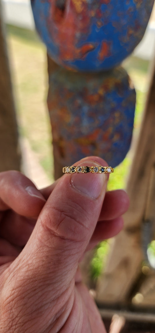 Deep Sea Stacking Ring – London Blue Topaz