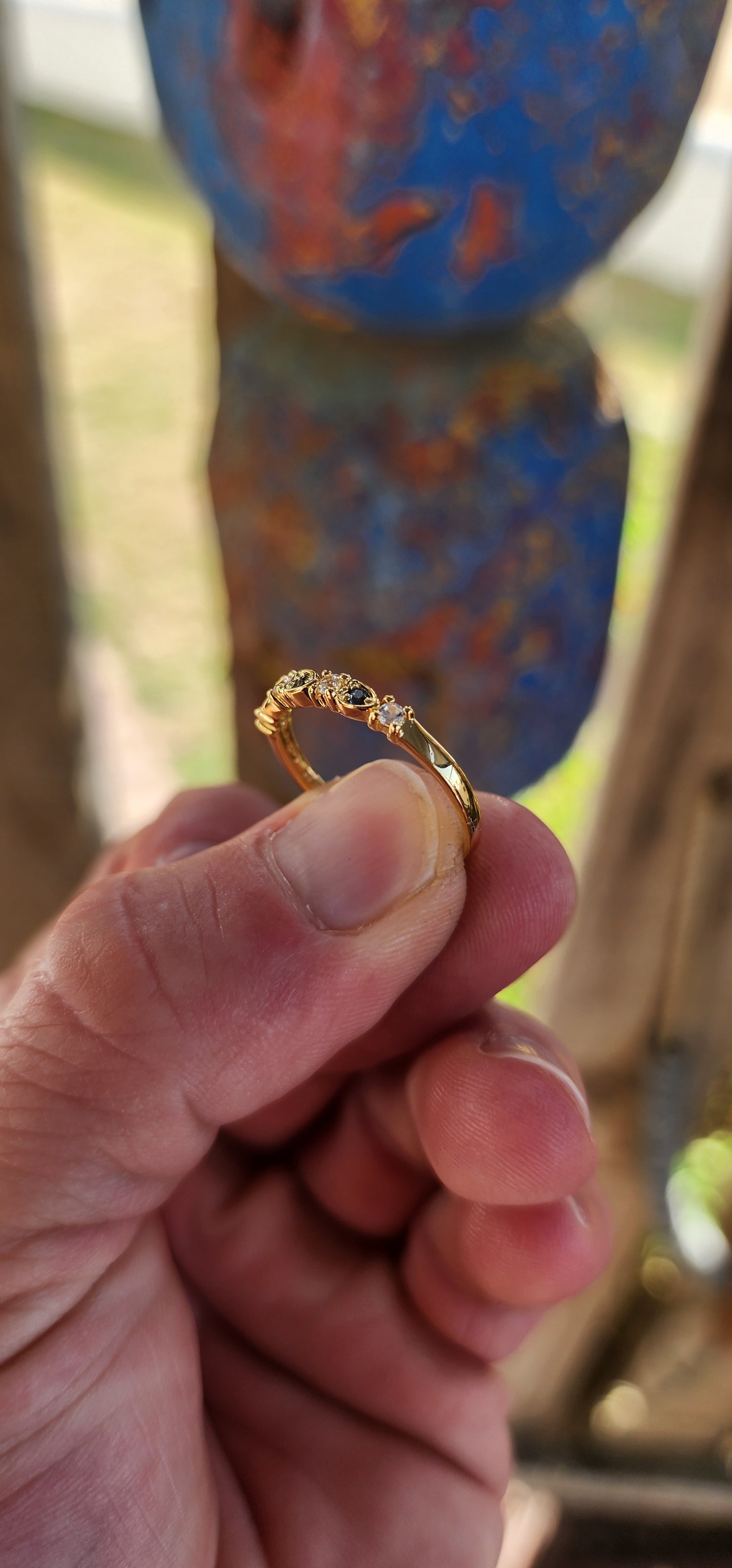 Deep Sea Stacking Ring – London Blue Topaz