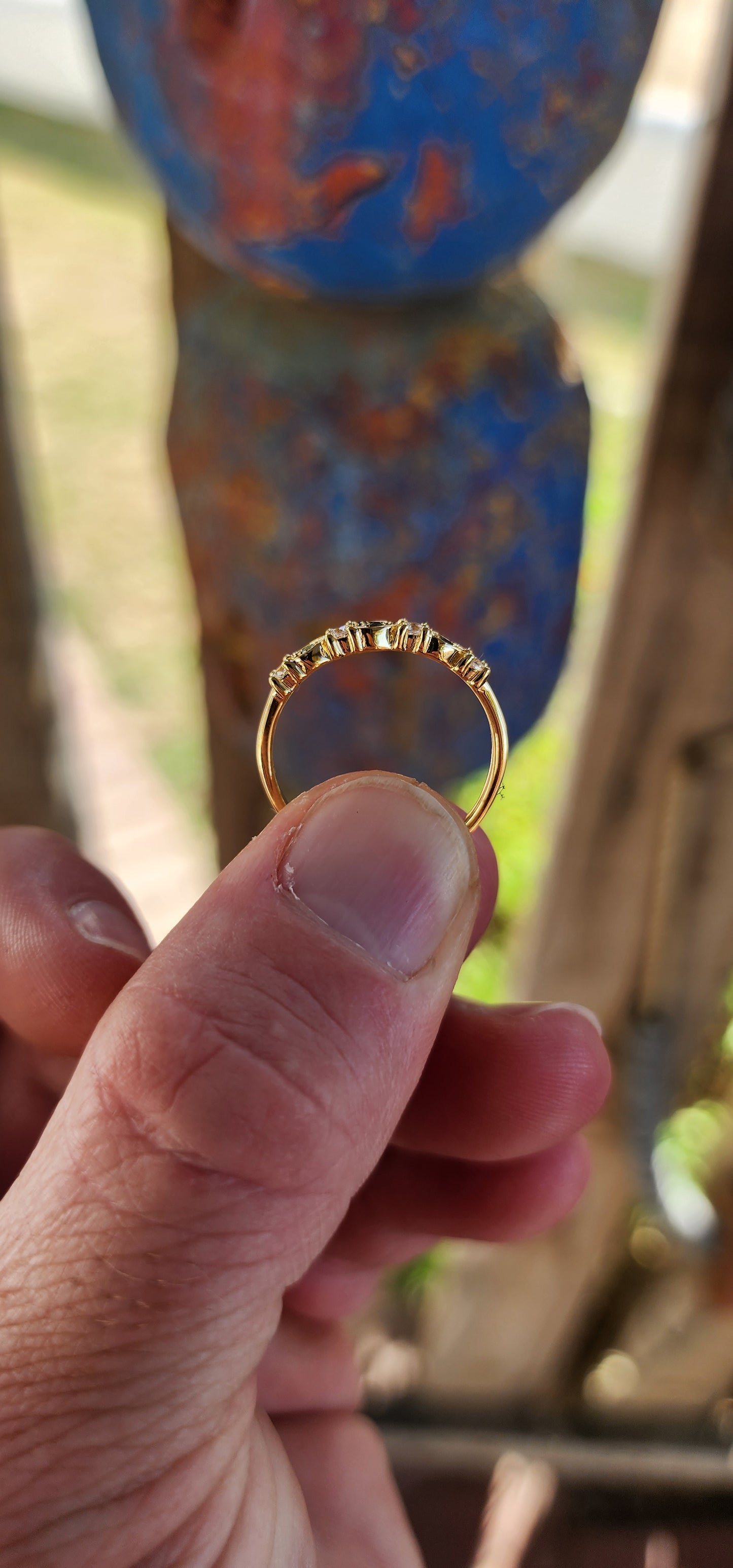 Deep Sea Stacking Ring – London Blue Topaz