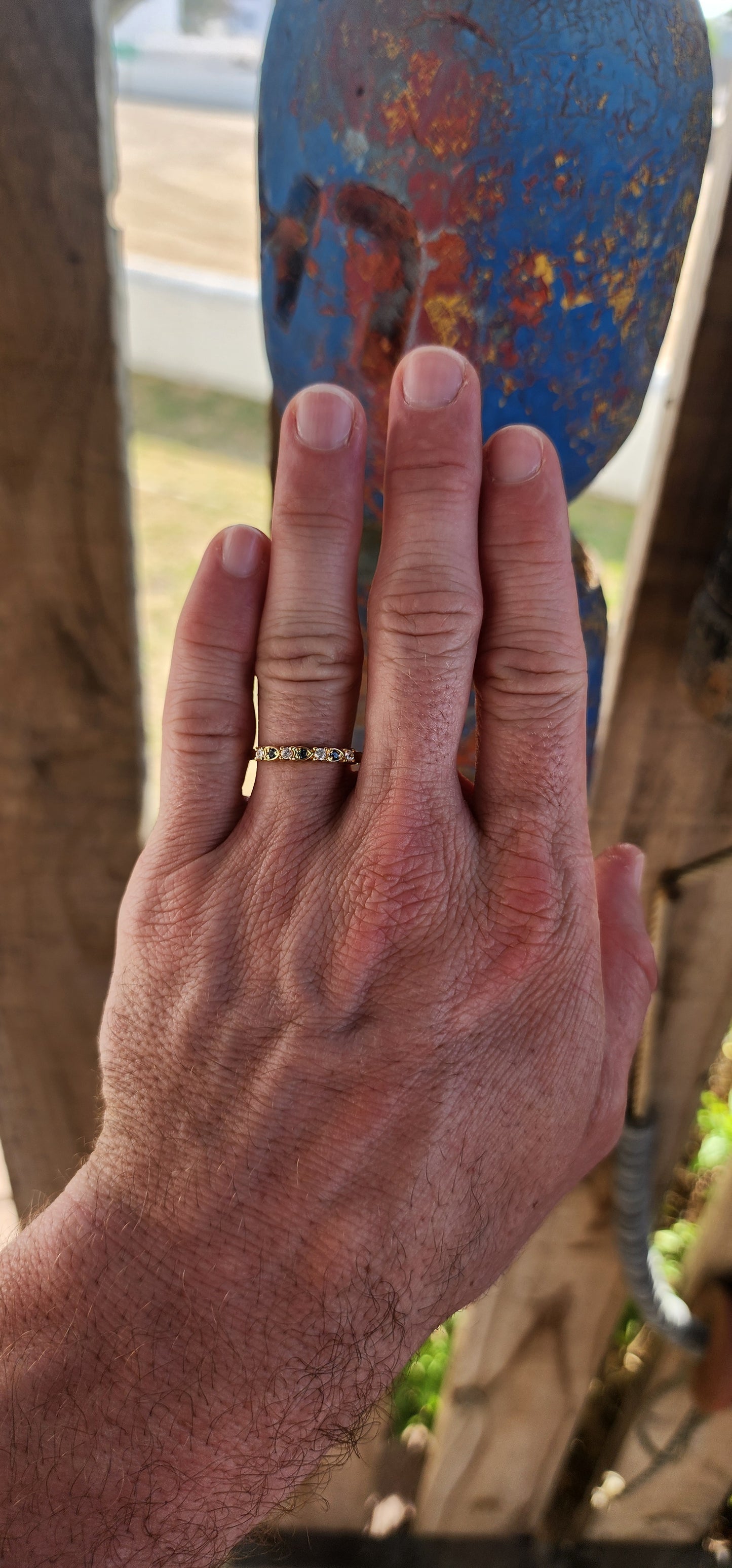 Deep Sea Stacking Ring – London Blue Topaz