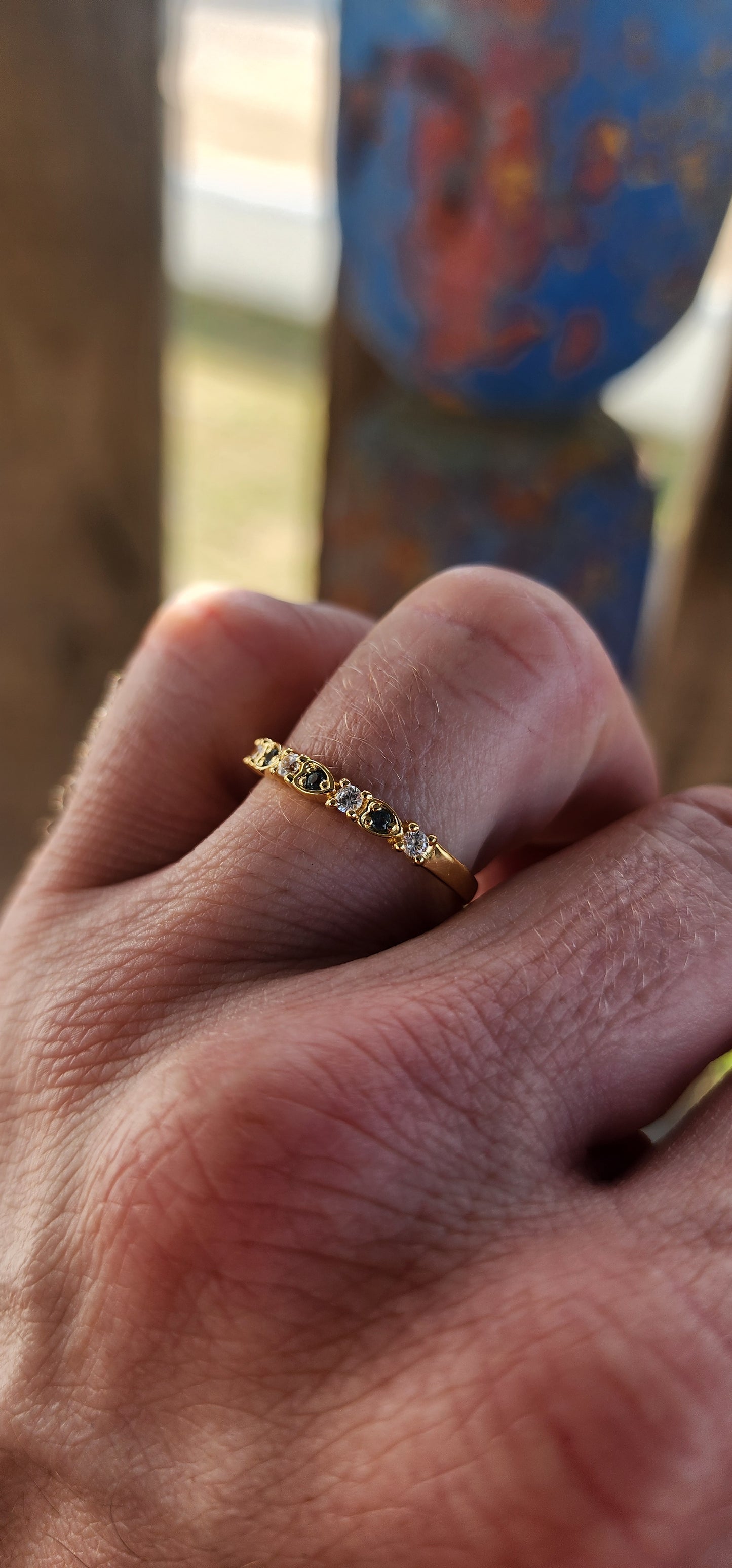 Deep Sea Stacking Ring – London Blue Topaz