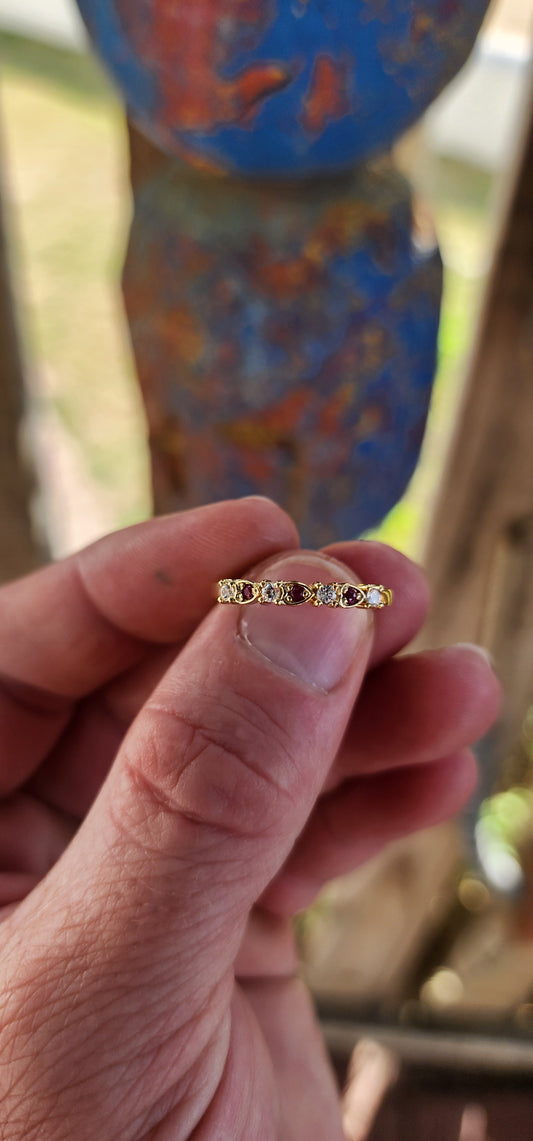 Firelight Stacking Ring – Ruby