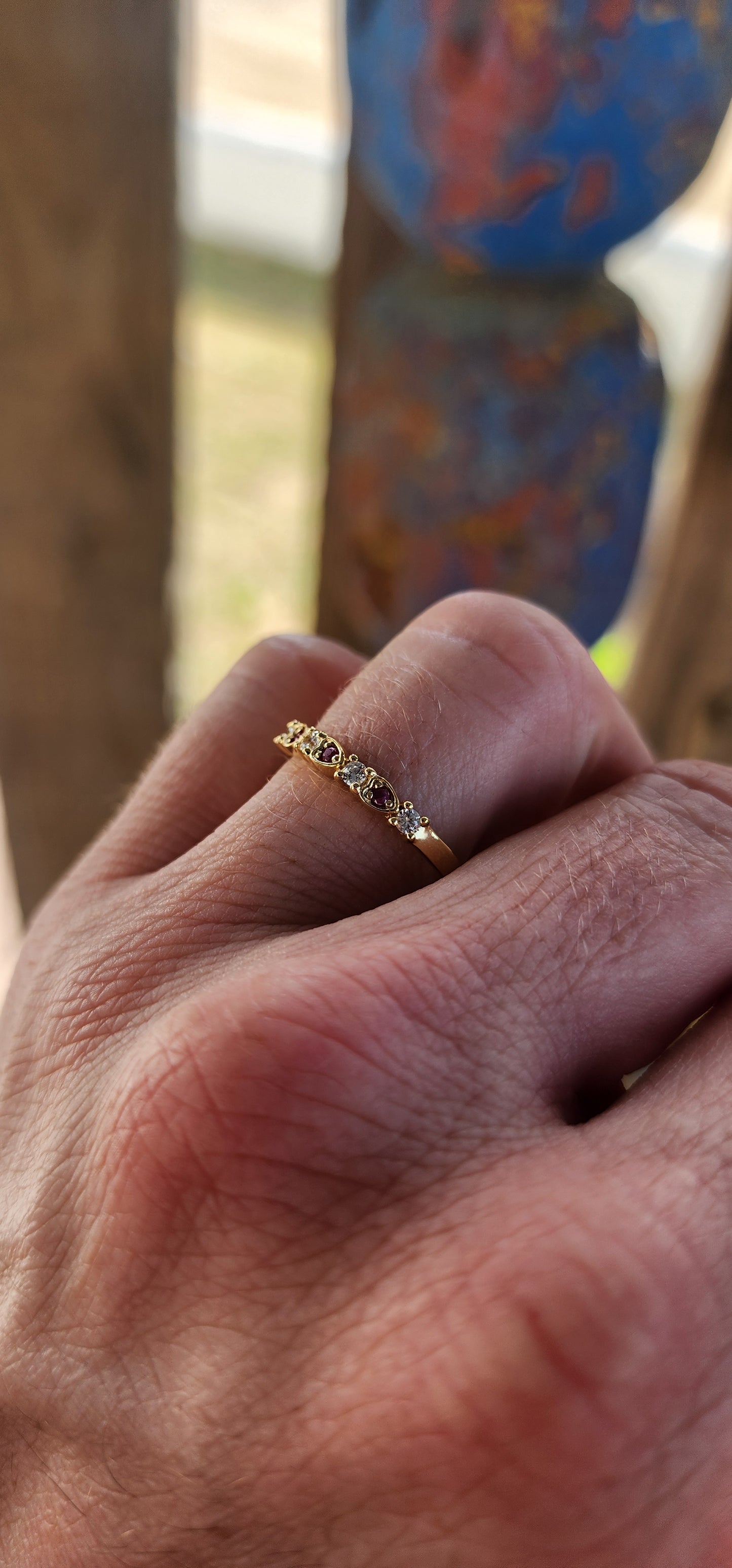 Firelight Stacking Ring – Ruby