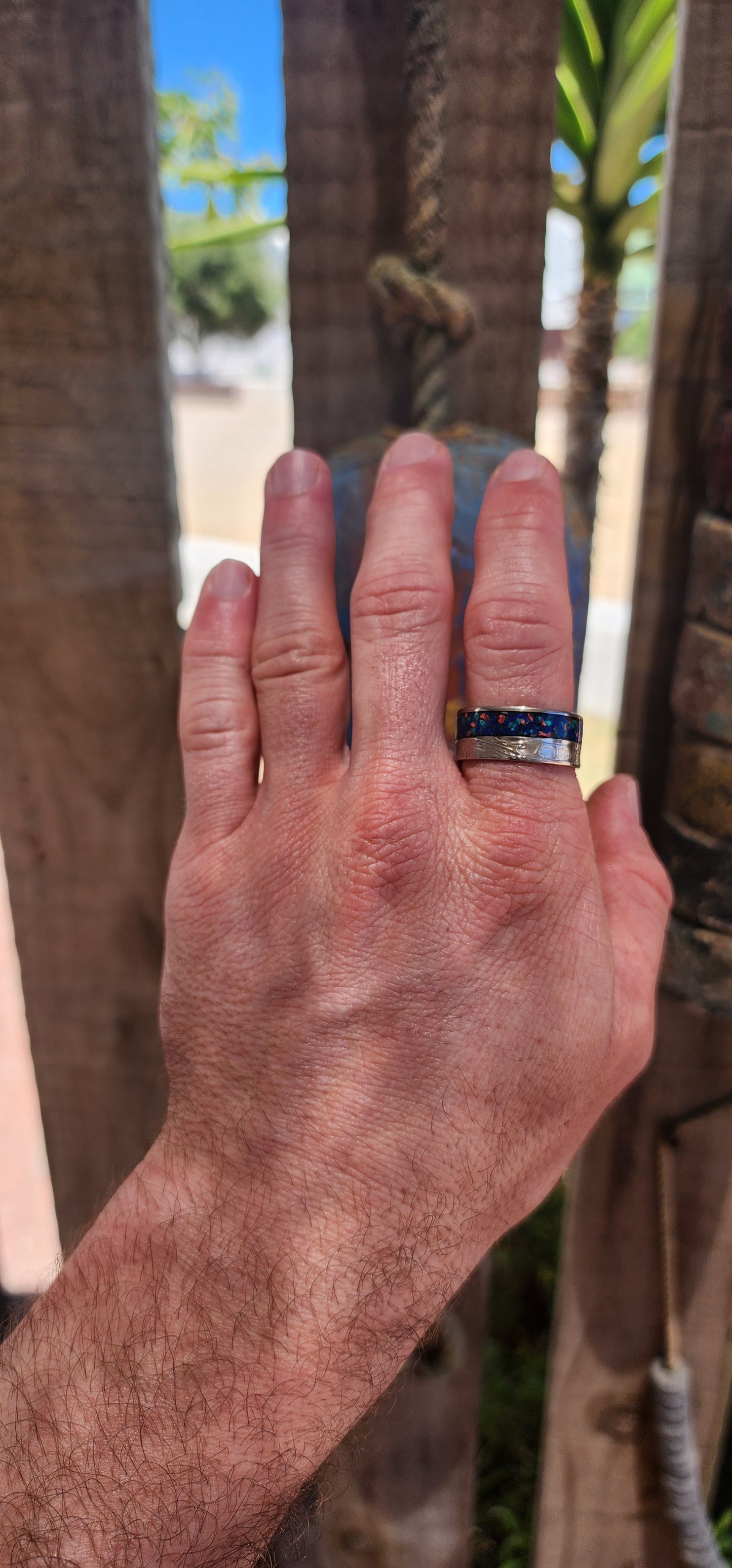 An artisan-made, one-of-a-kind statement ring crafted from an authentic Queen Elizabeth II Half Crown nickel coin — turning historical currency into rugged, wearable art.