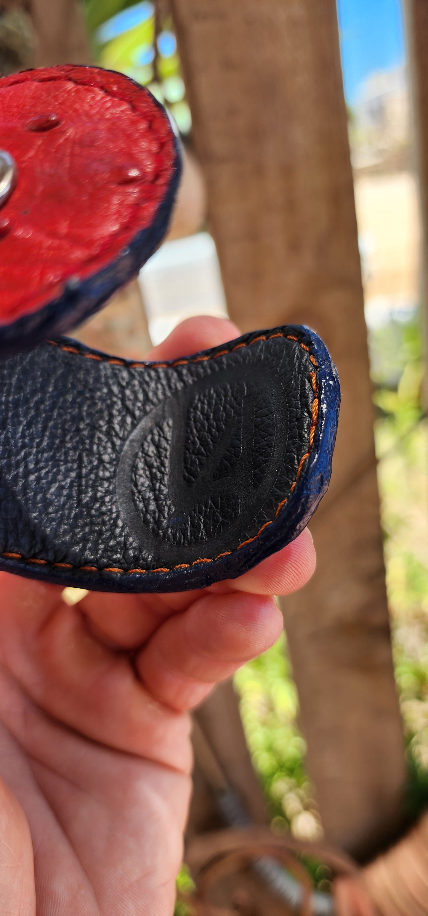 This high-quality artisan-made cuff is crafted from genuine ostrich leather in the most delicious rich red shade — a colour that instantly commands attention.