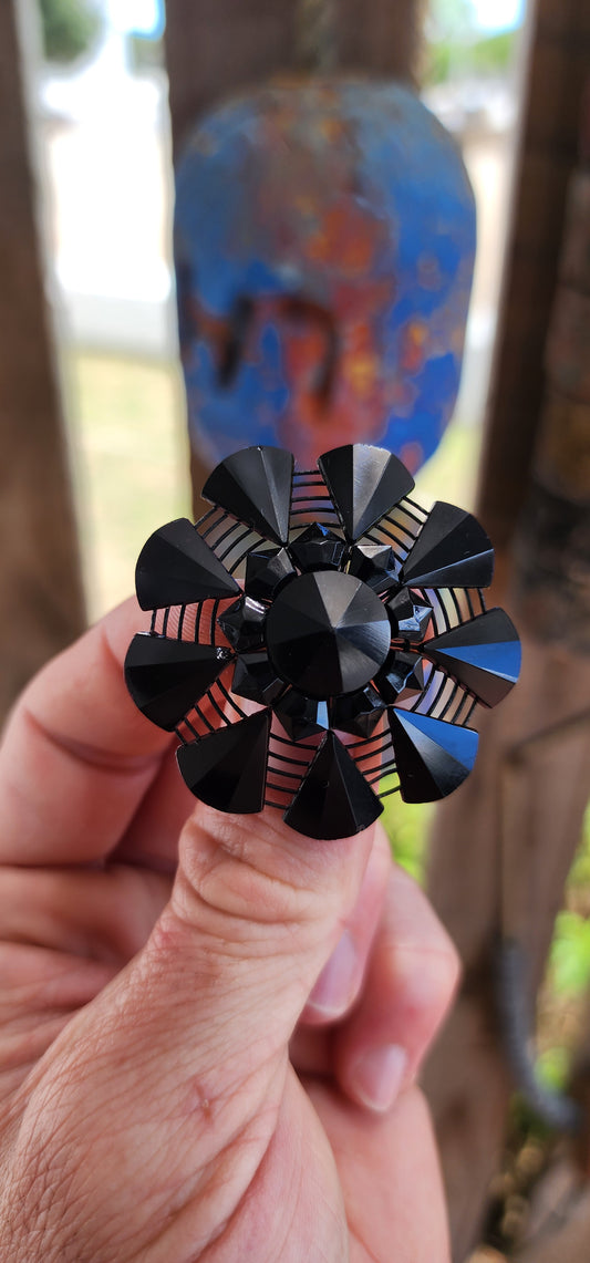 RARE Antique Victorian Mourning Brooch – Circa 1870’s.