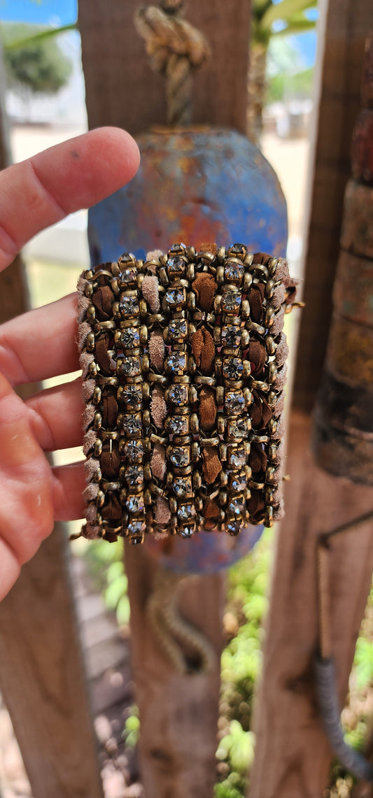An extremely beautiful and boldly chunky artisan-made cuff bracelet that commands attention the second it’s on the wrist.
