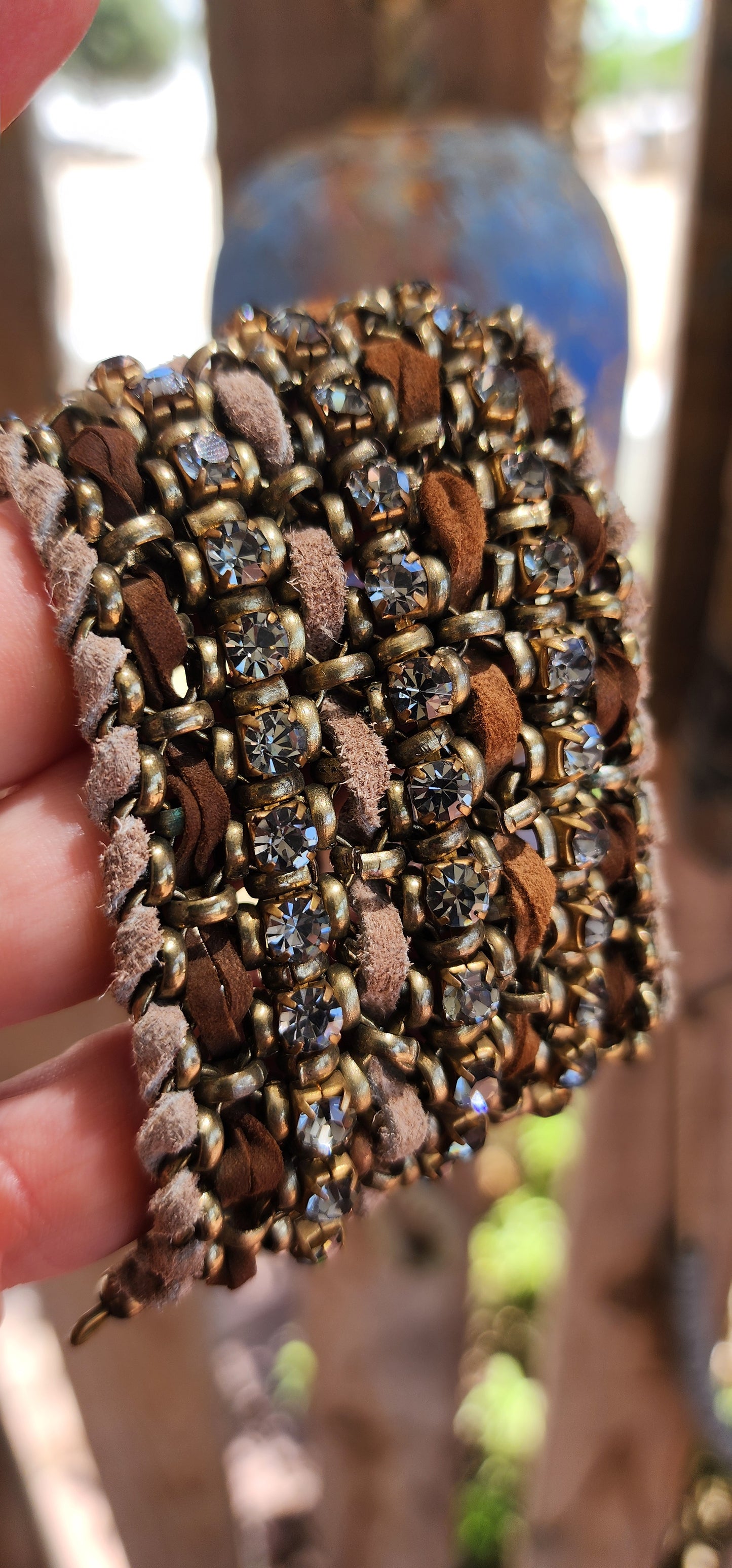An extremely beautiful and boldly chunky artisan-made cuff bracelet that commands attention the second it’s on the wrist.