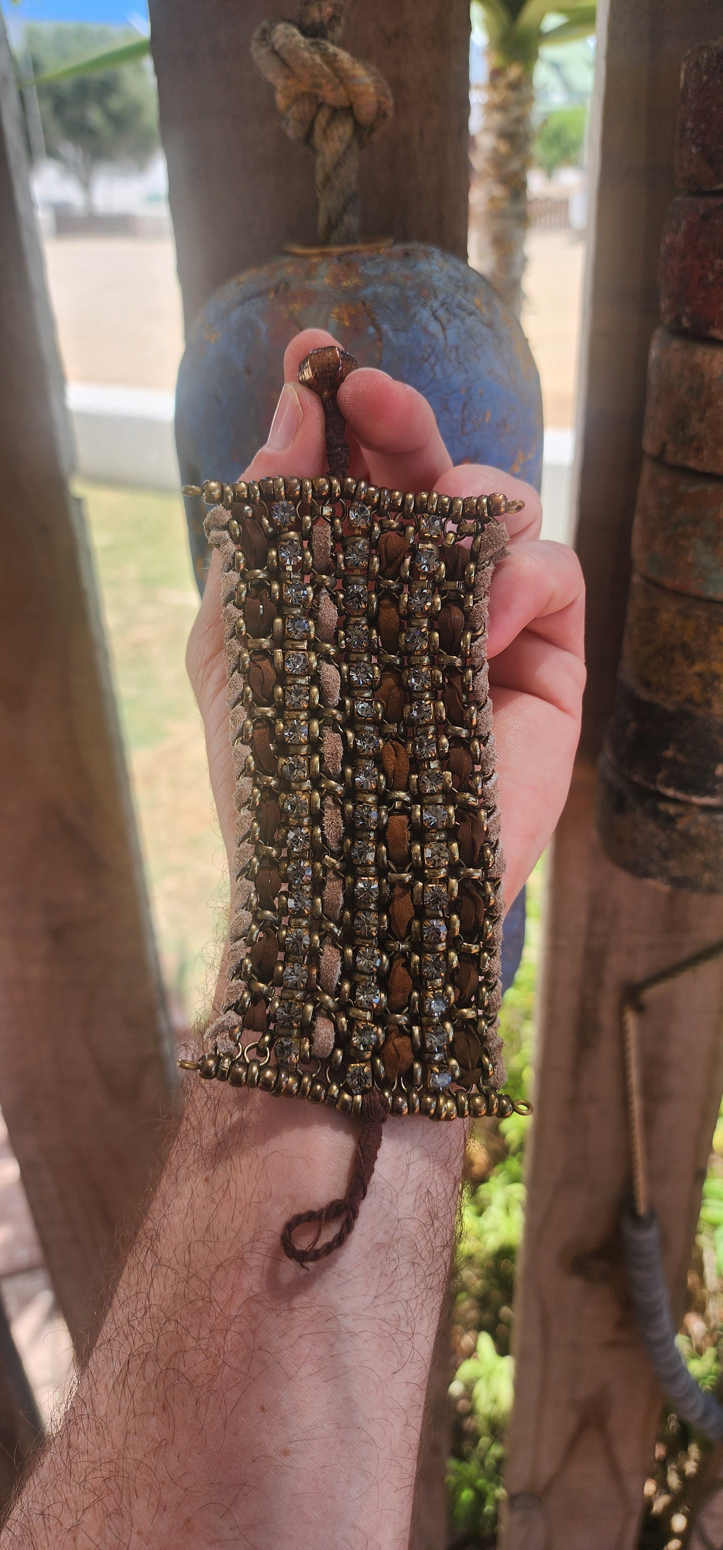 An extremely beautiful and boldly chunky artisan-made cuff bracelet that commands attention the second it’s on the wrist.