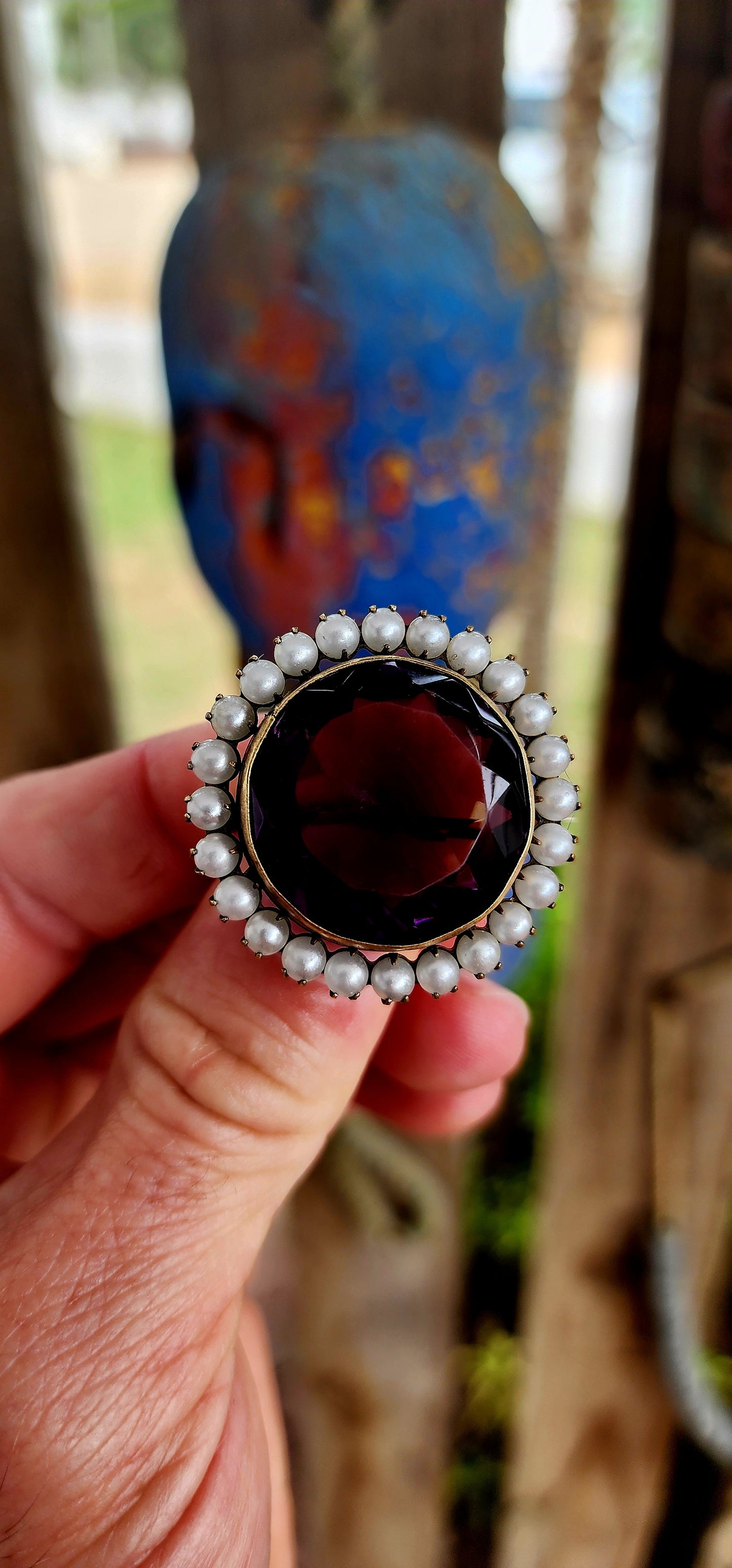 This antique Victorian-era costume beauty is a classic example of 19th-century elegance and sentimentality.