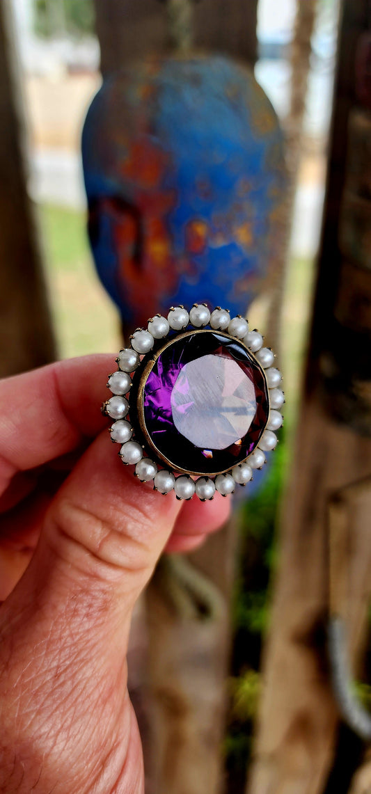 This antique Victorian-era costume beauty is a classic example of 19th-century elegance and sentimentality.