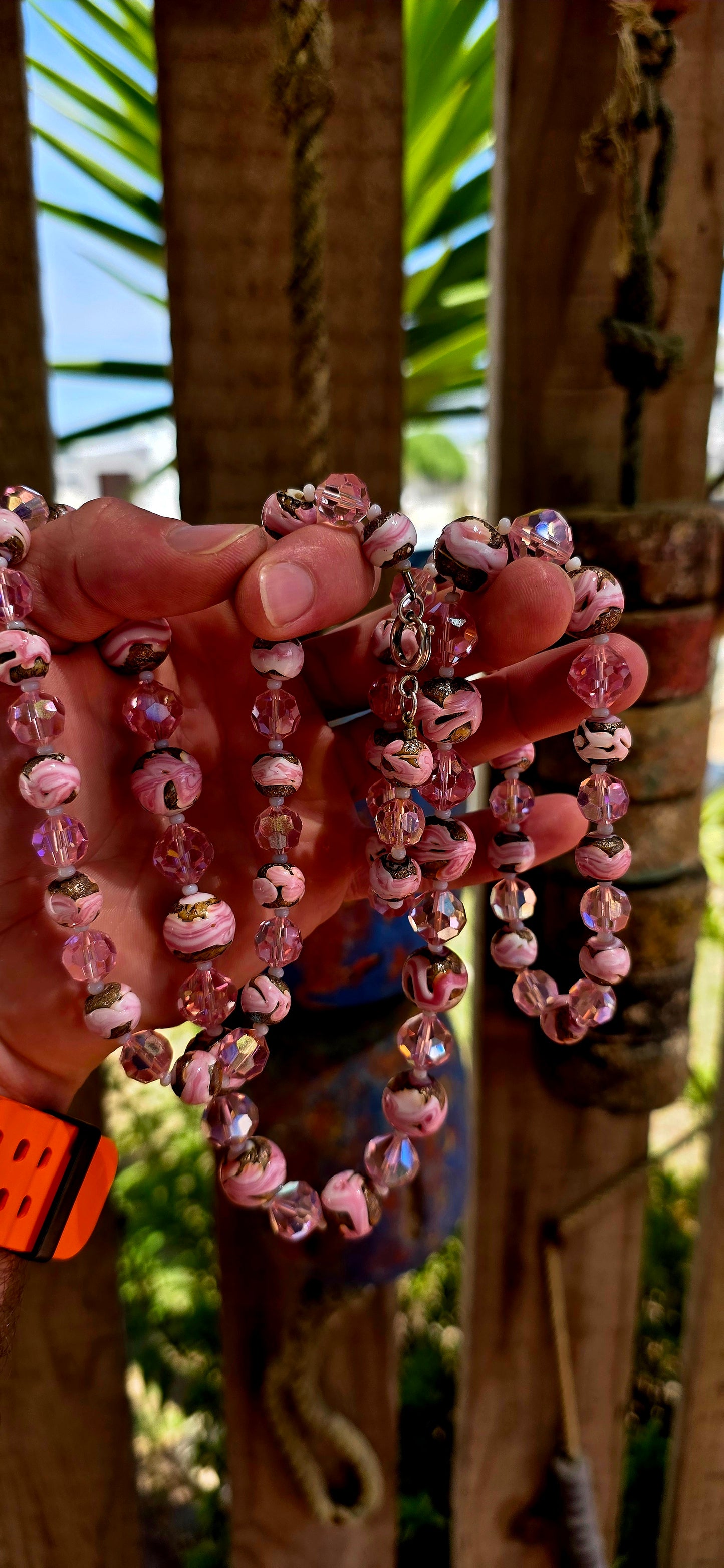 This antique Venetian (Murano) glass necklace is an absolute treasure — and in an extra-long length, which makes it even more desirable.
