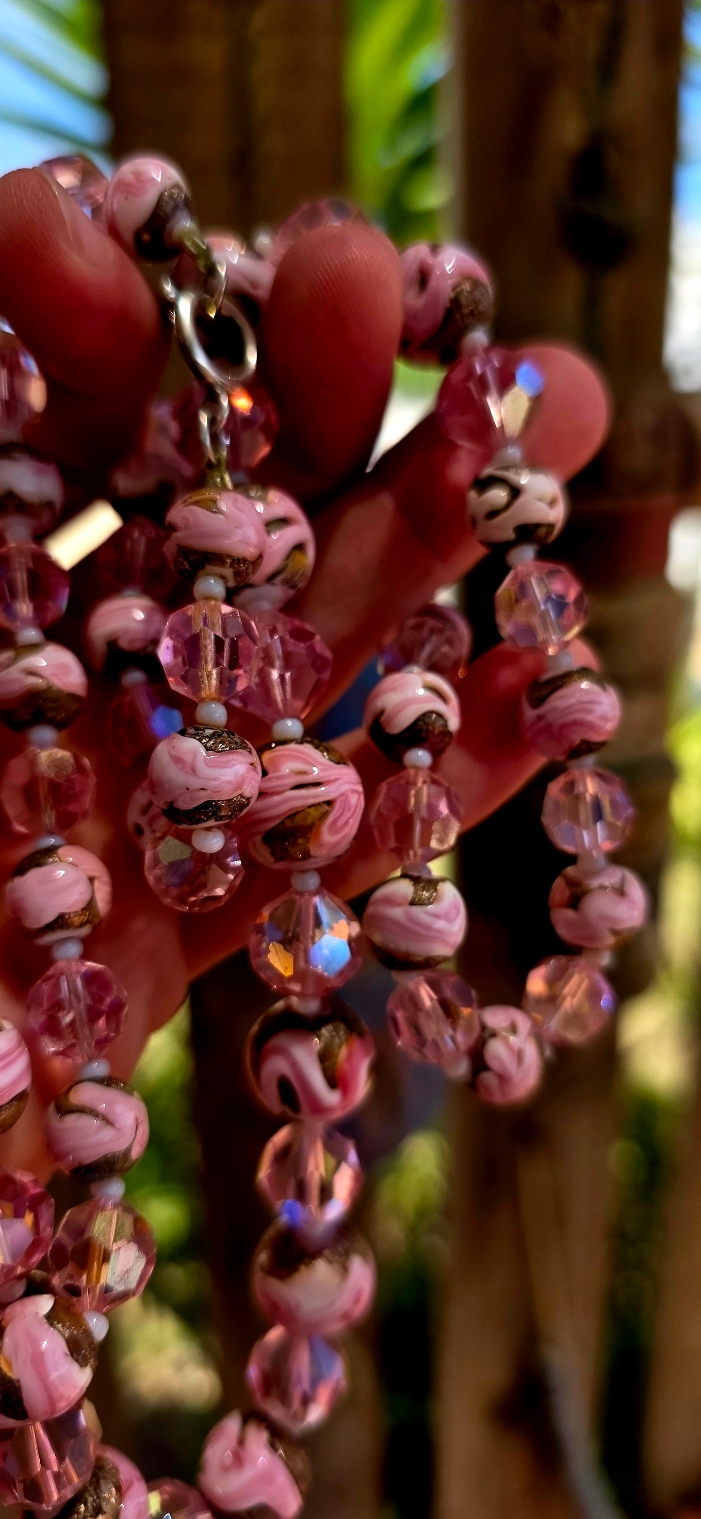 This antique Venetian (Murano) glass necklace is an absolute treasure — and in an extra-long length, which makes it even more desirable.