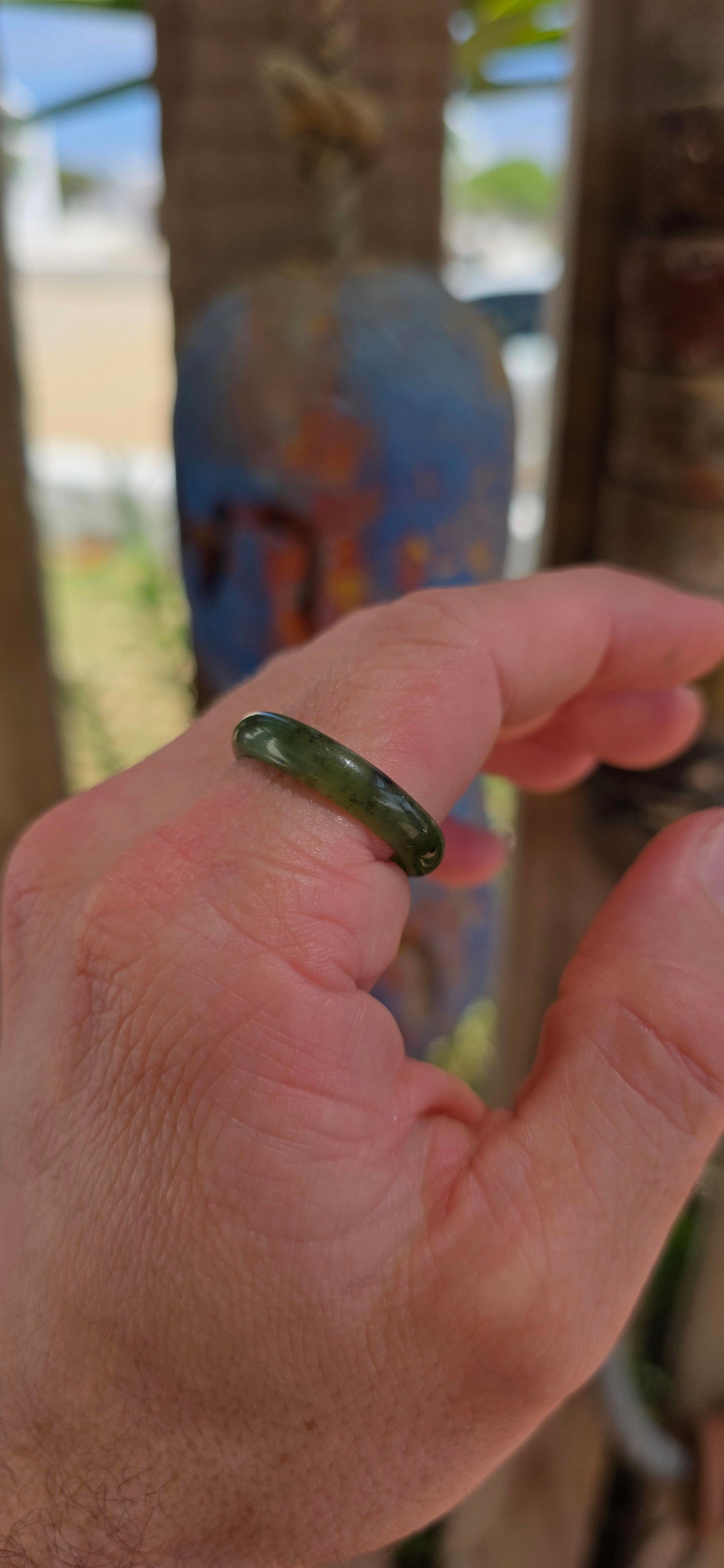 This beautifully carved solid nephrite jade ring is a piece of quiet luxury — the kind that doesn’t shout, but speaks with presence.