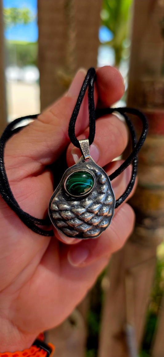 This artisan-made, one-of-a-kind pendant is crafted in solid sterling silver and designed with nature at its heart.