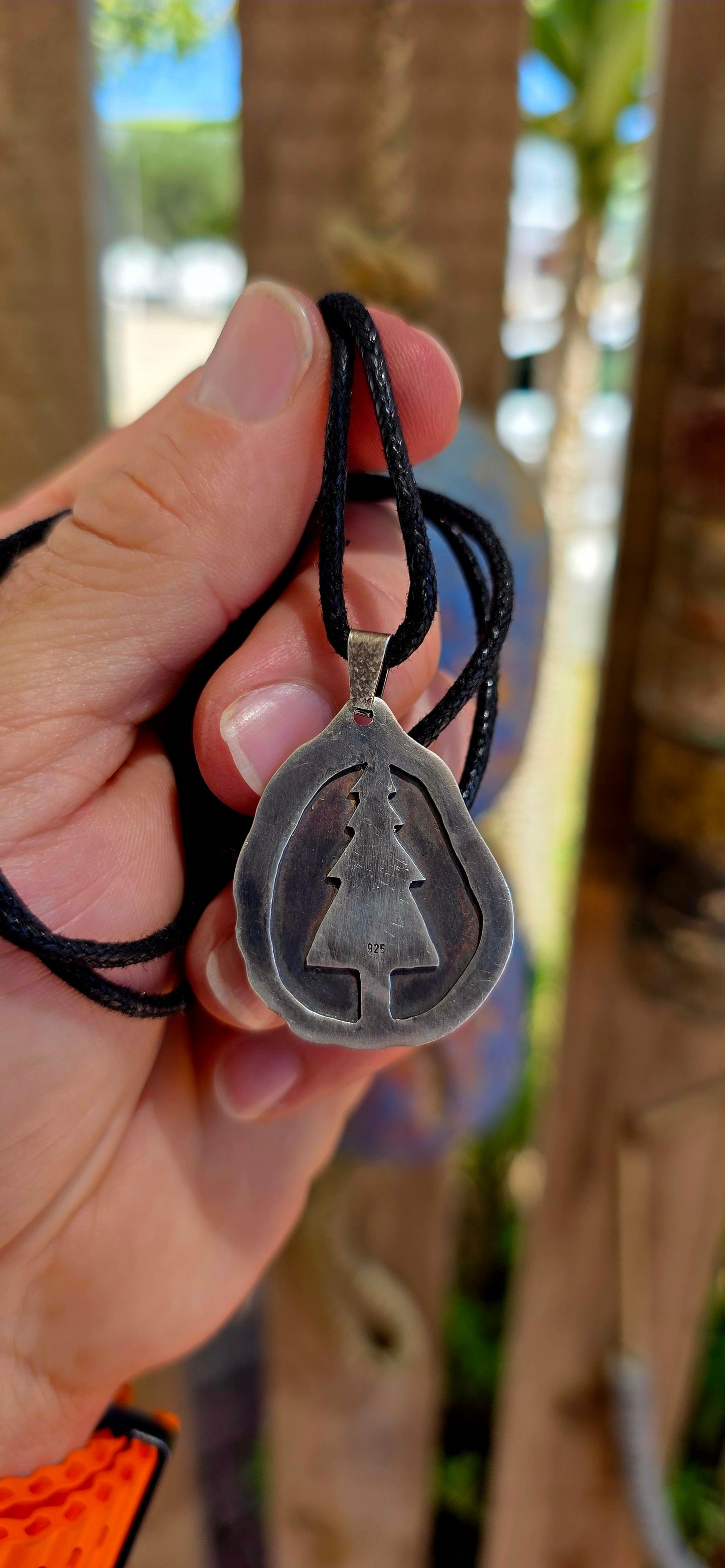This artisan-made, one-of-a-kind pendant is crafted in solid sterling silver and designed with nature at its heart.