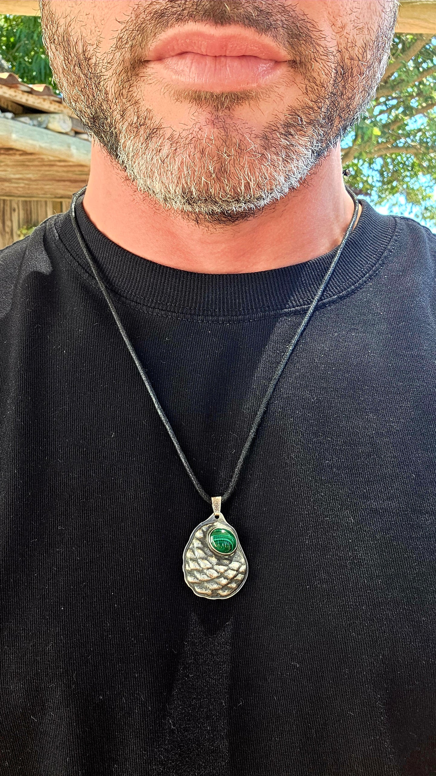 This artisan-made, one-of-a-kind pendant is crafted in solid sterling silver and designed with nature at its heart.