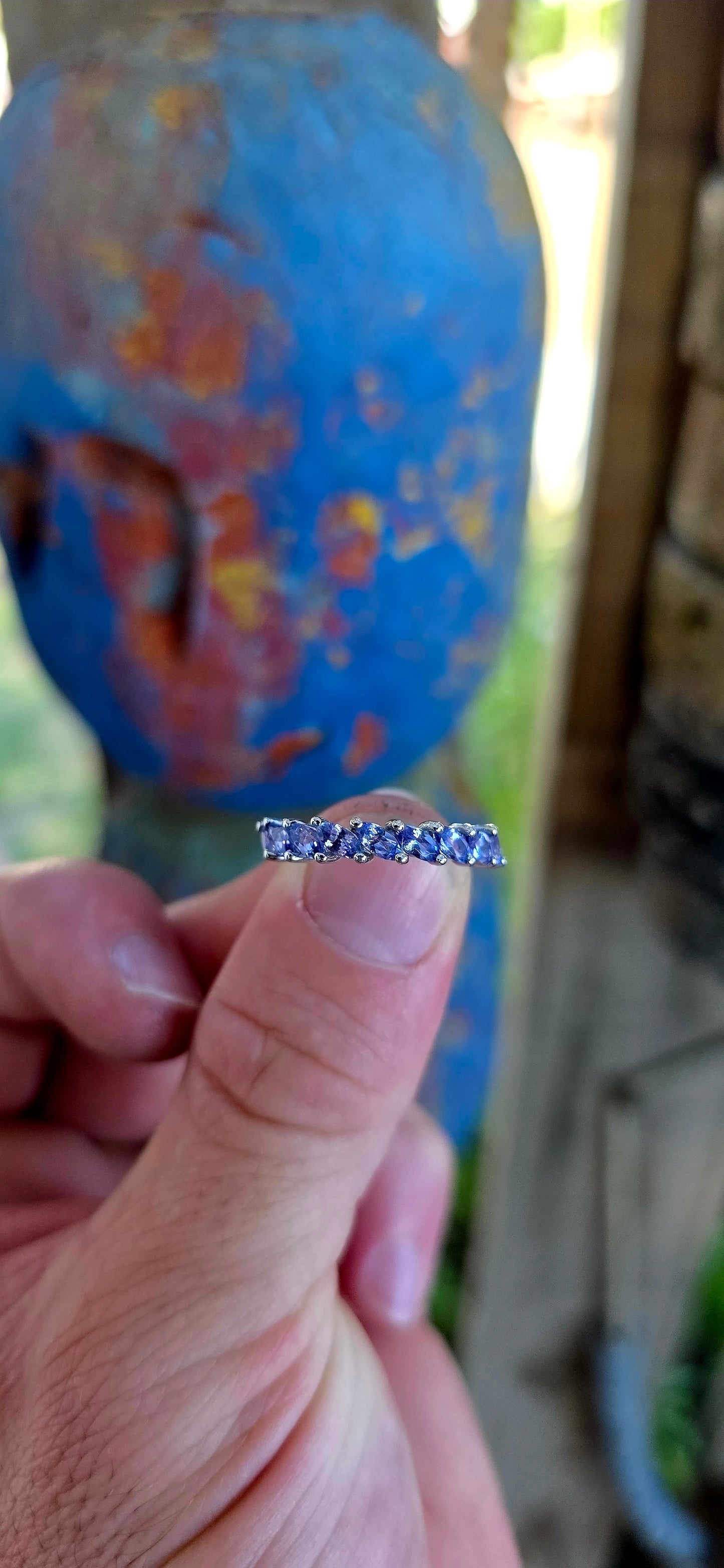 This beautiful matching sterling silver jewellery set brings together the soft, captivating glow of tanzanite gemstones in a coordinated trio designed to complement one another perfectly.