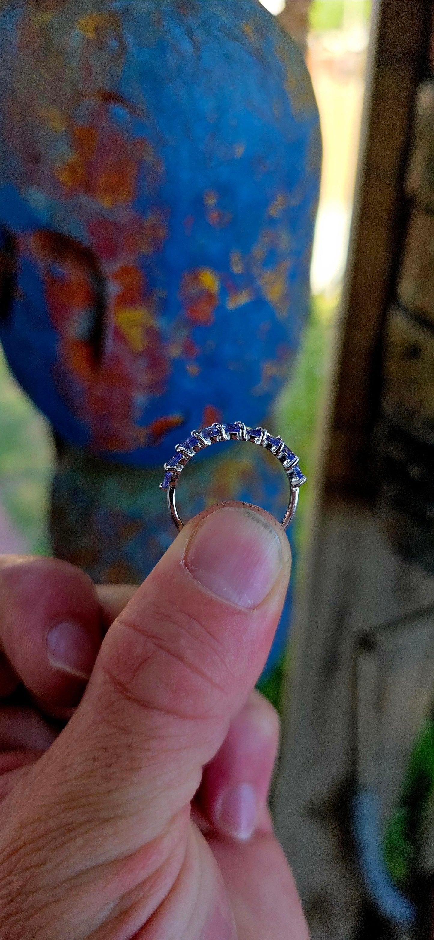 This beautiful matching sterling silver jewellery set brings together the soft, captivating glow of tanzanite gemstones in a coordinated trio designed to complement one another perfectly.