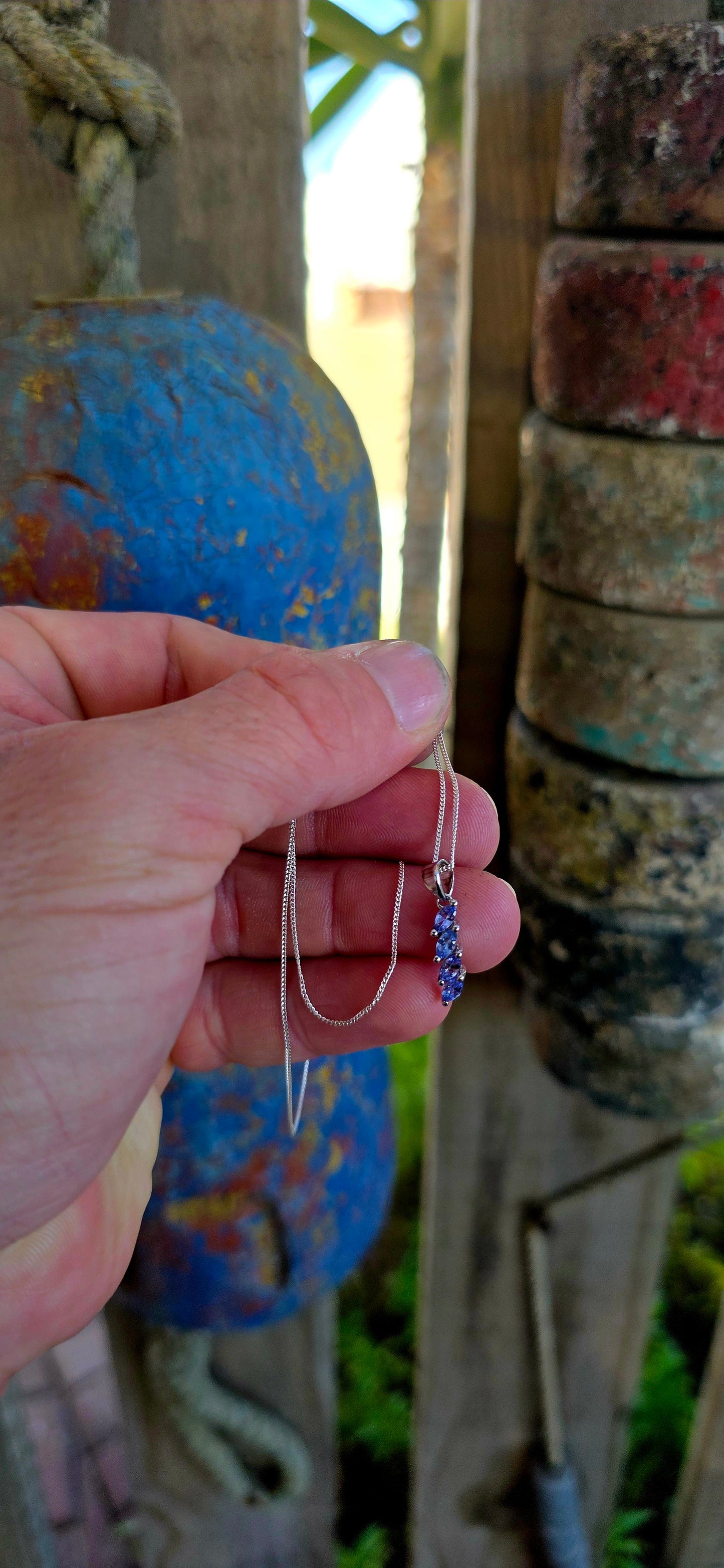 This beautiful matching sterling silver jewellery set brings together the soft, captivating glow of tanzanite gemstones in a coordinated trio designed to complement one another perfectly.