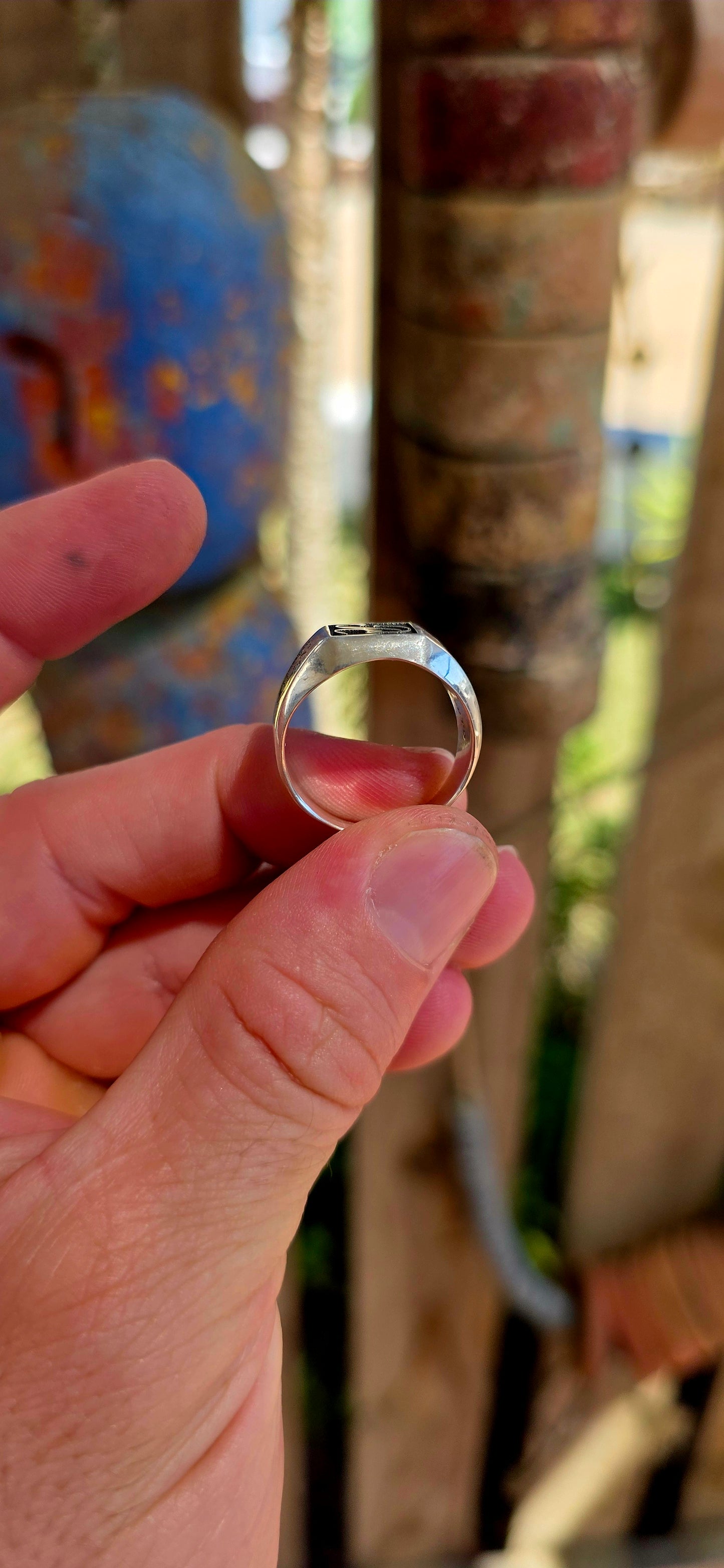 For the gents — and especially for anyone whose name begins with “R” — this striking handmade designer sterling silver signet ring feels almost destined to be yours.