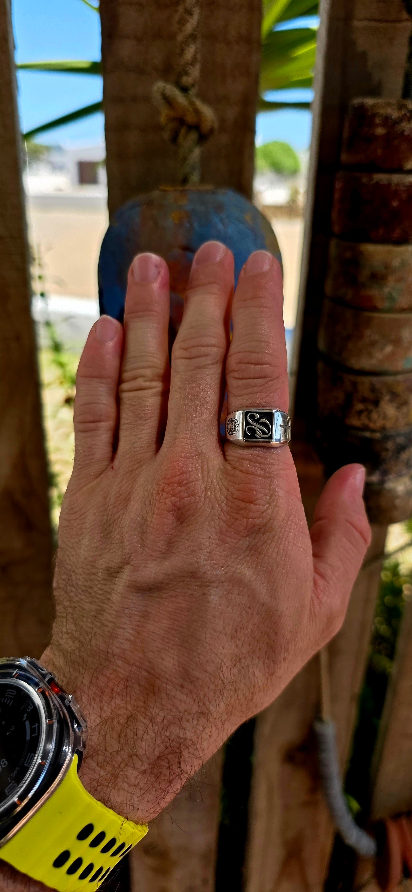 For the gents — and especially for anyone whose name begins with “R” — this striking handmade designer sterling silver signet ring feels almost destined to be yours.