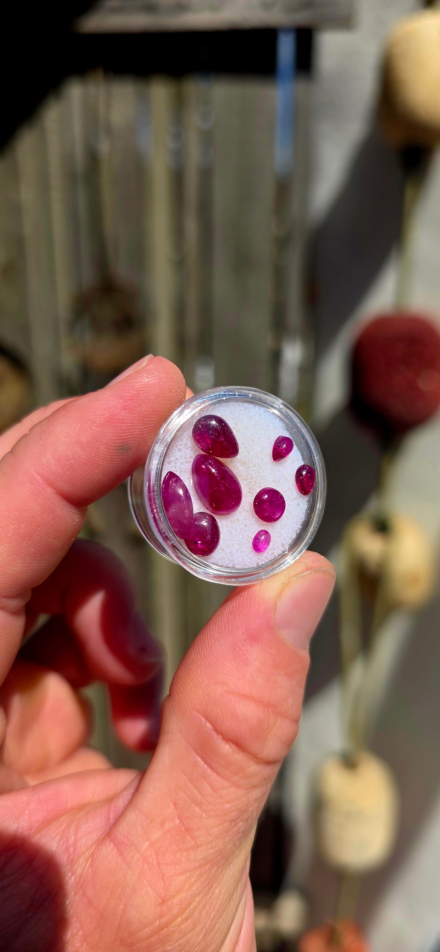A vibrant and eye-catching collection of natural ruby cabochon gemstones, with a combined total weight of 10.5 carats — a wonderfully versatile parcel perfect for bespoke jewellery creations.