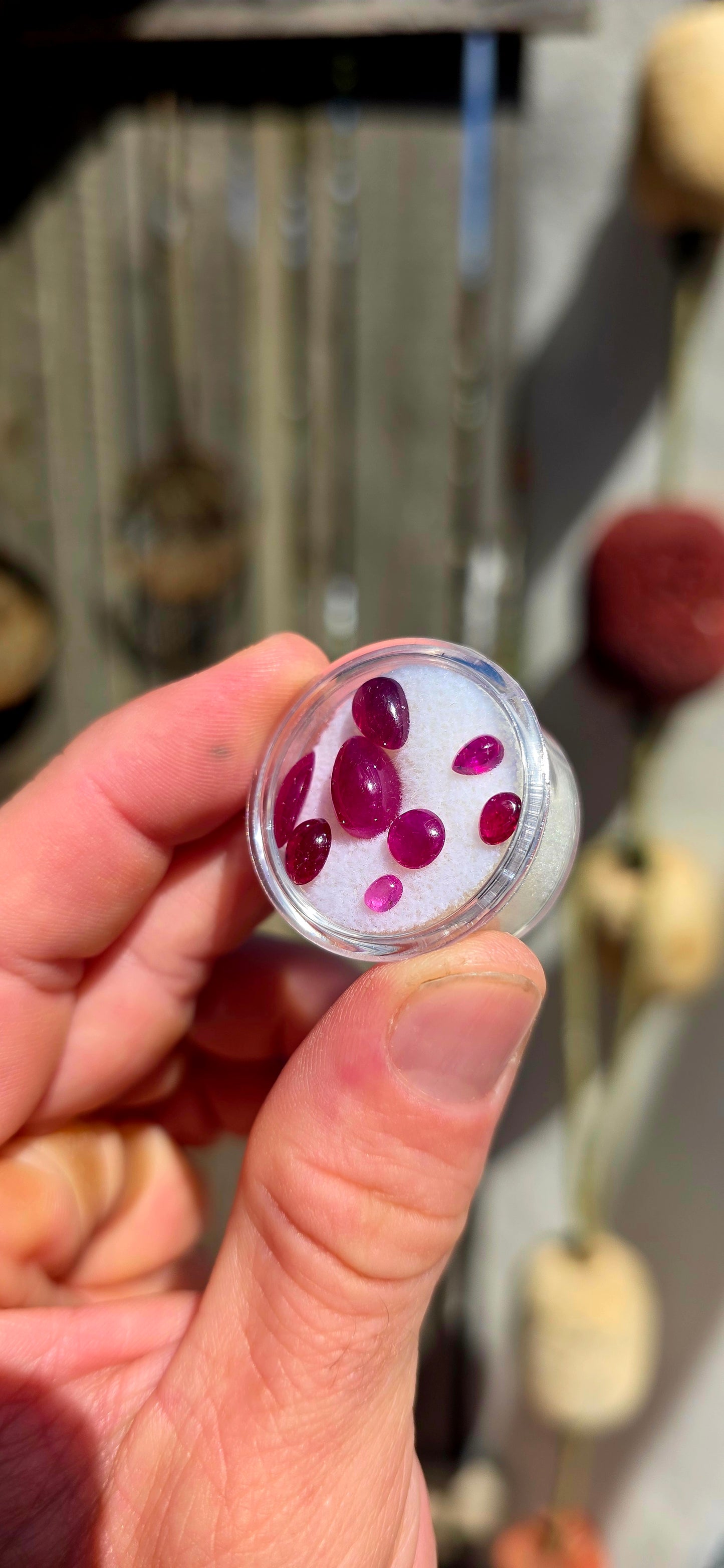 A vibrant and eye-catching collection of natural ruby cabochon gemstones, with a combined total weight of 10.5 carats — a wonderfully versatile parcel perfect for bespoke jewellery creations.