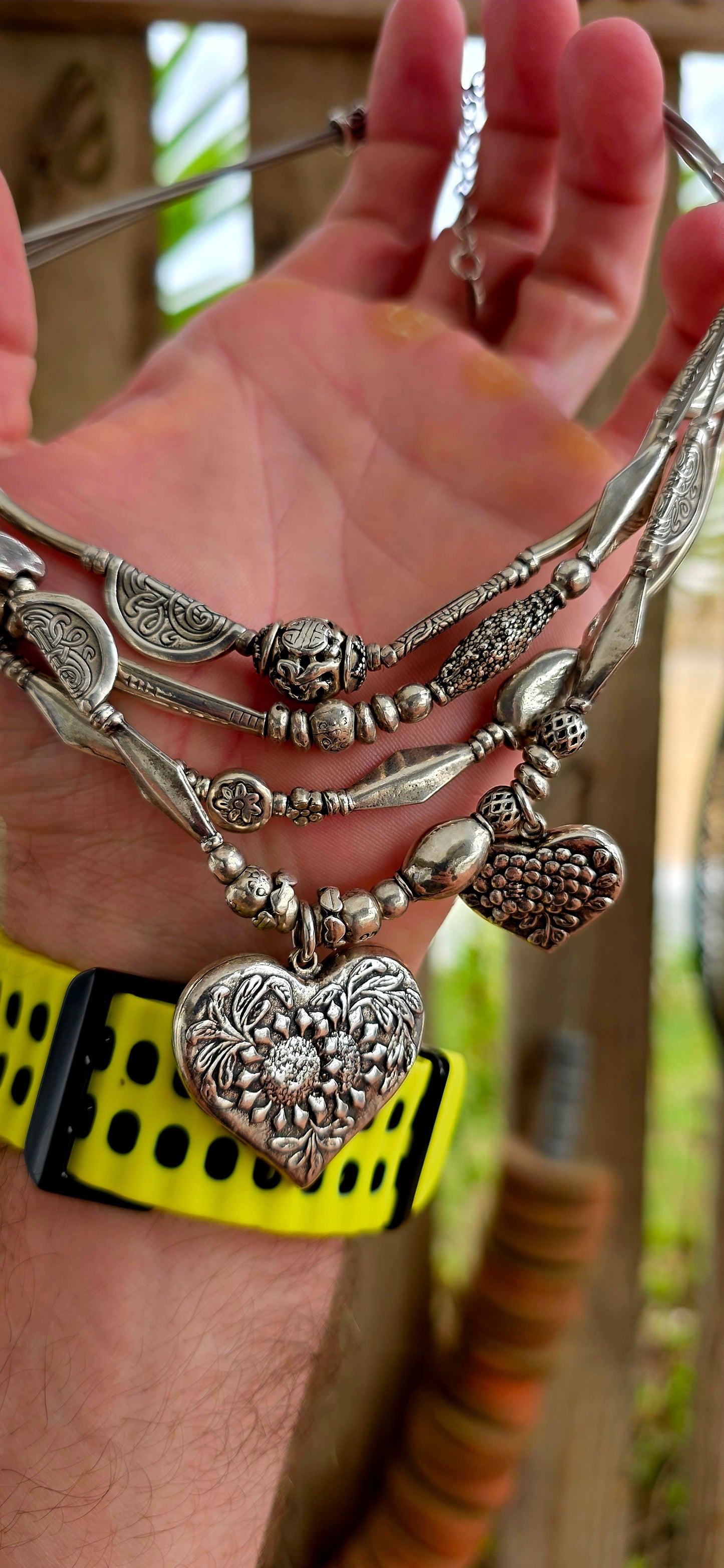 A chunky multi-strand designer necklace by Gas Bijoux, crafted in their unmistakable bohemian-meets-Parisian luxury style.