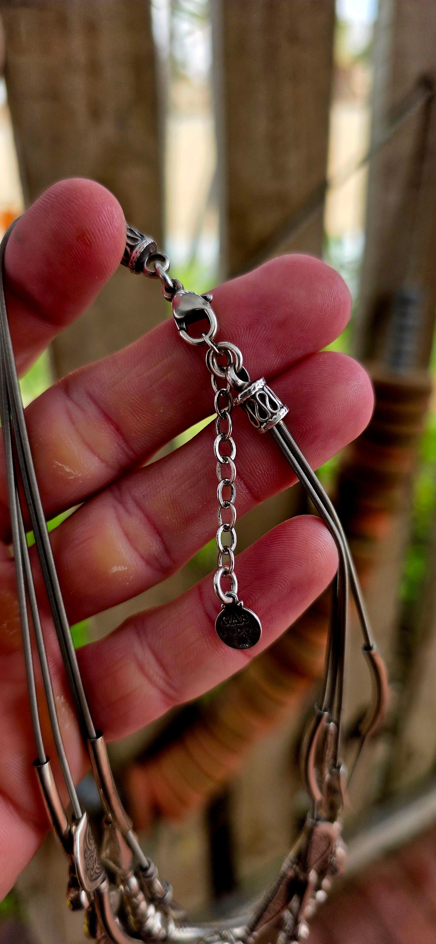 A chunky multi-strand designer necklace by Gas Bijoux, crafted in their unmistakable bohemian-meets-Parisian luxury style.