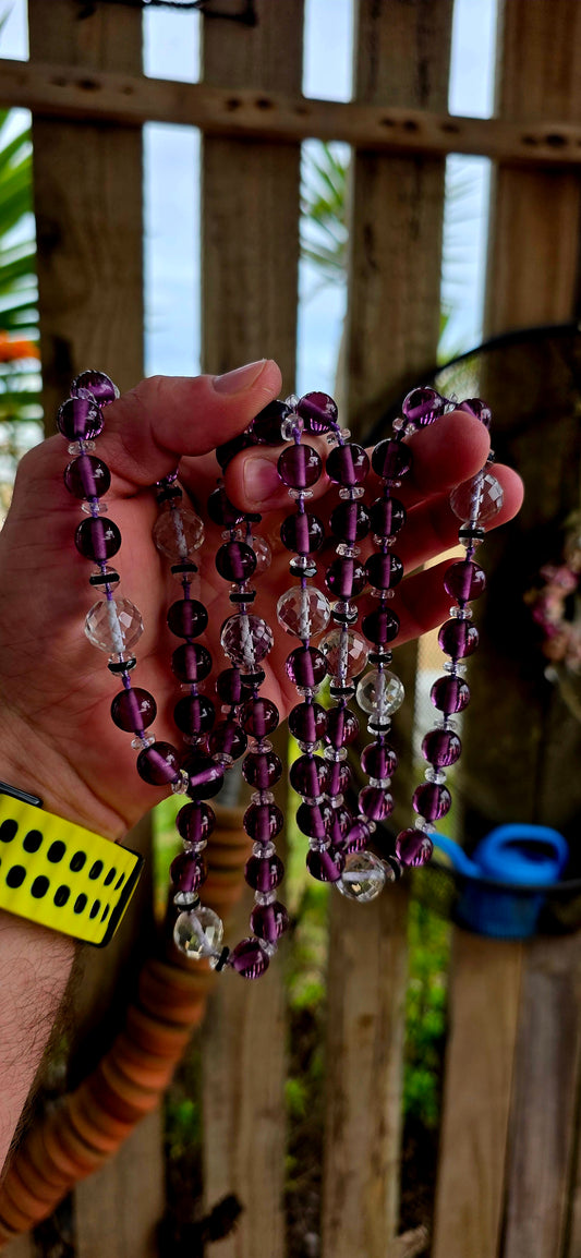 A stunning Art Deco-era rope-length necklace, dating to circa 1930s, embodying everything we love about the Deco period—bold contrast, symmetry, and unapologetic glamour.