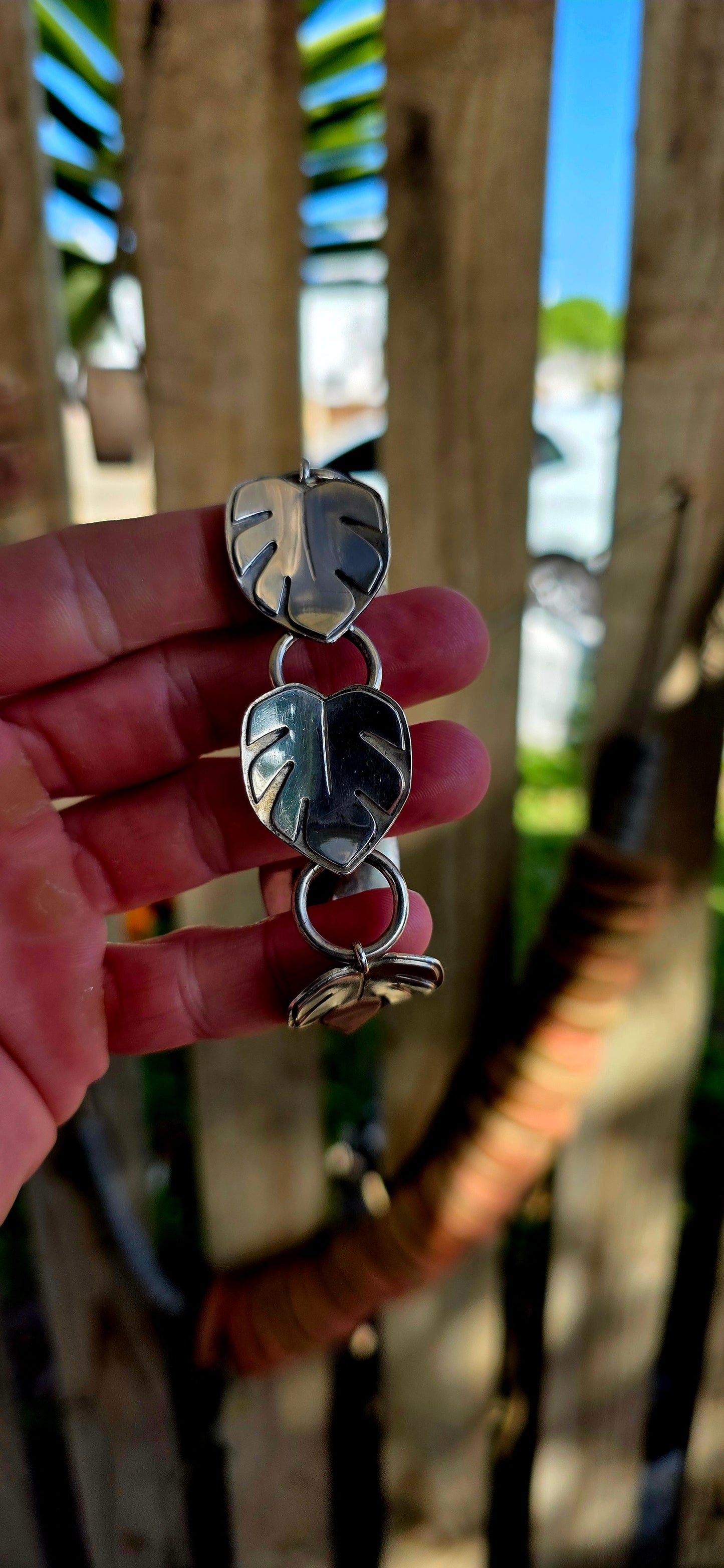 A rare vintage sterling silver panel bracelet by renowned South African designer Birger Haglund, fully signed and crafted with his unmistakable minimalist style.