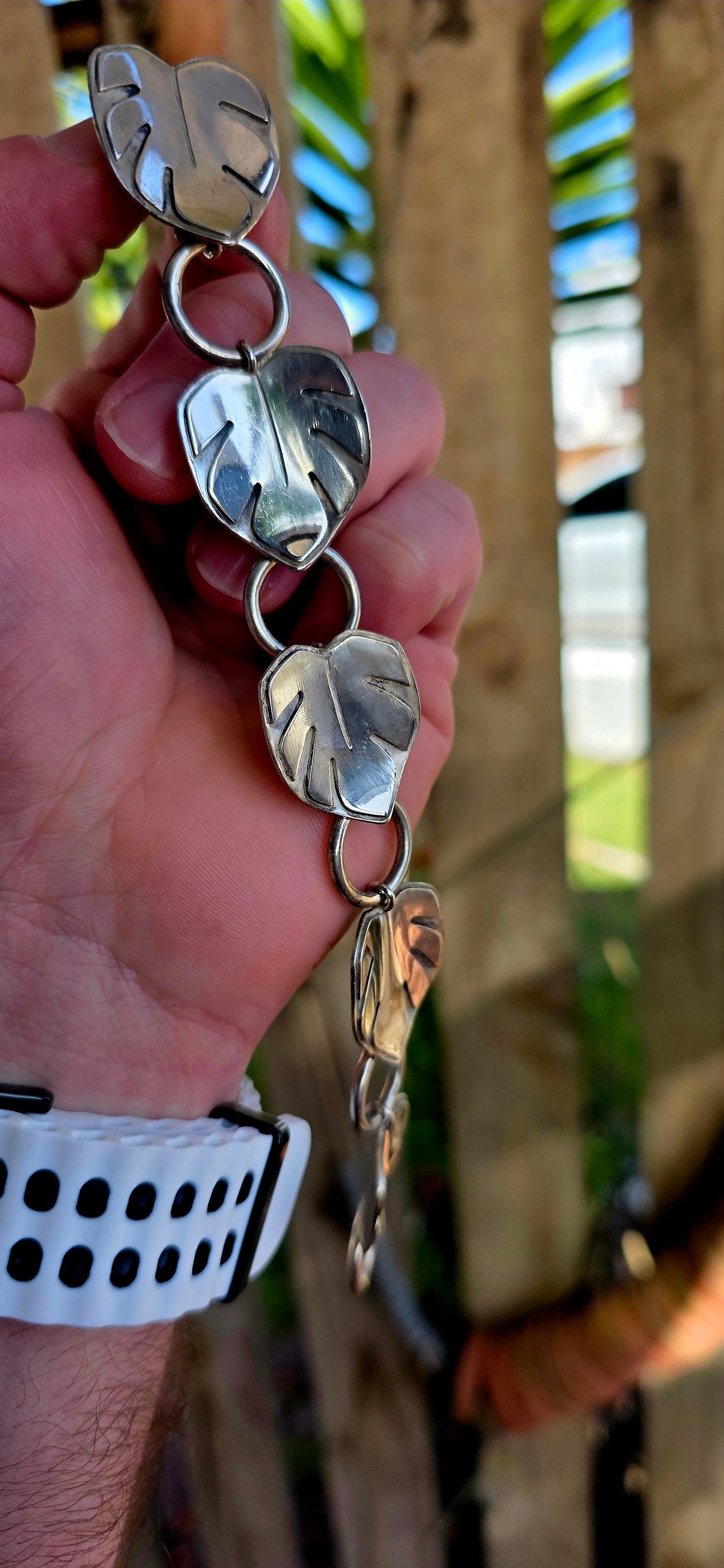 A rare vintage sterling silver panel bracelet by renowned South African designer Birger Haglund, fully signed and crafted with his unmistakable minimalist style.