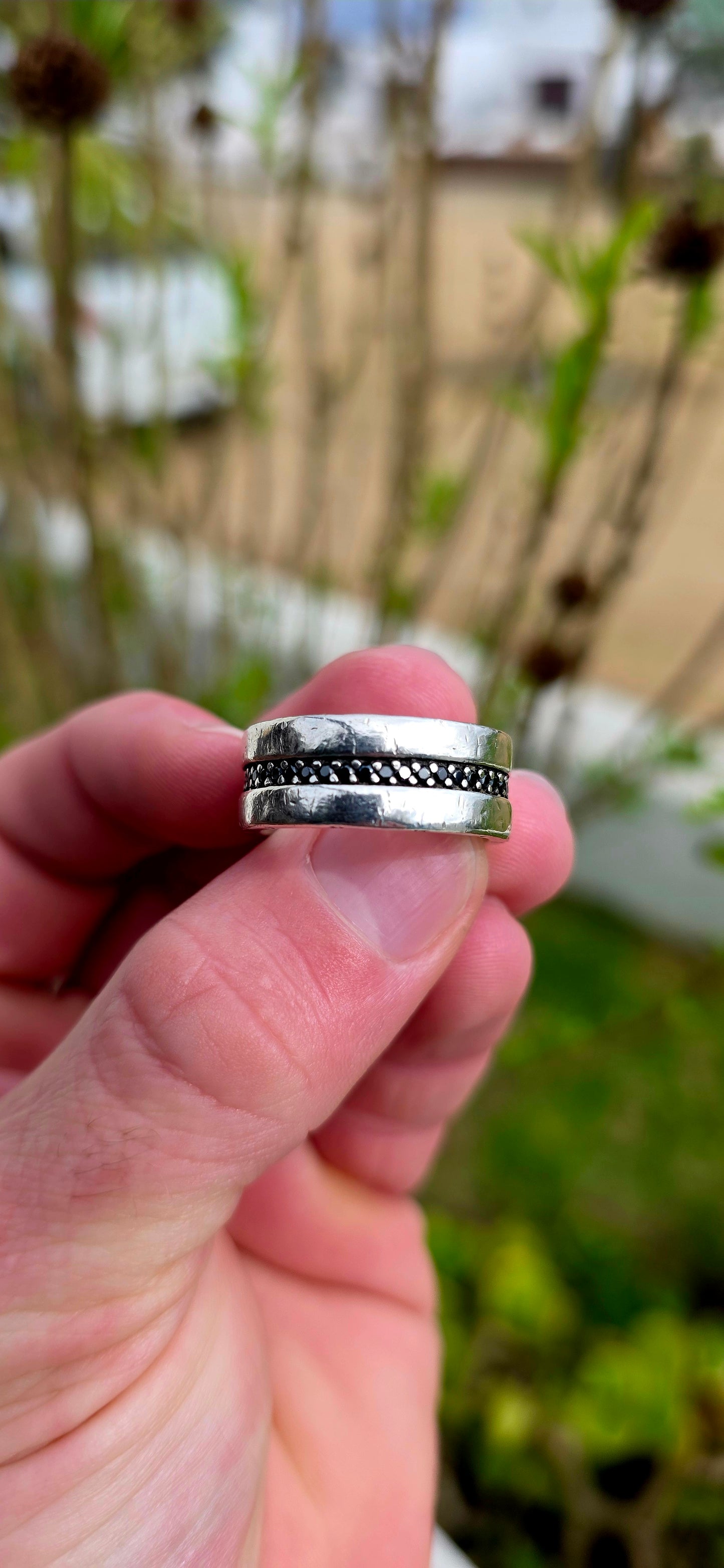 Bold, weighty, and unmistakably masculine — this striking vintage designer ring by Thomas Sabo perfectly captures the brand's signature rock-and-roll luxury aesthetic.
