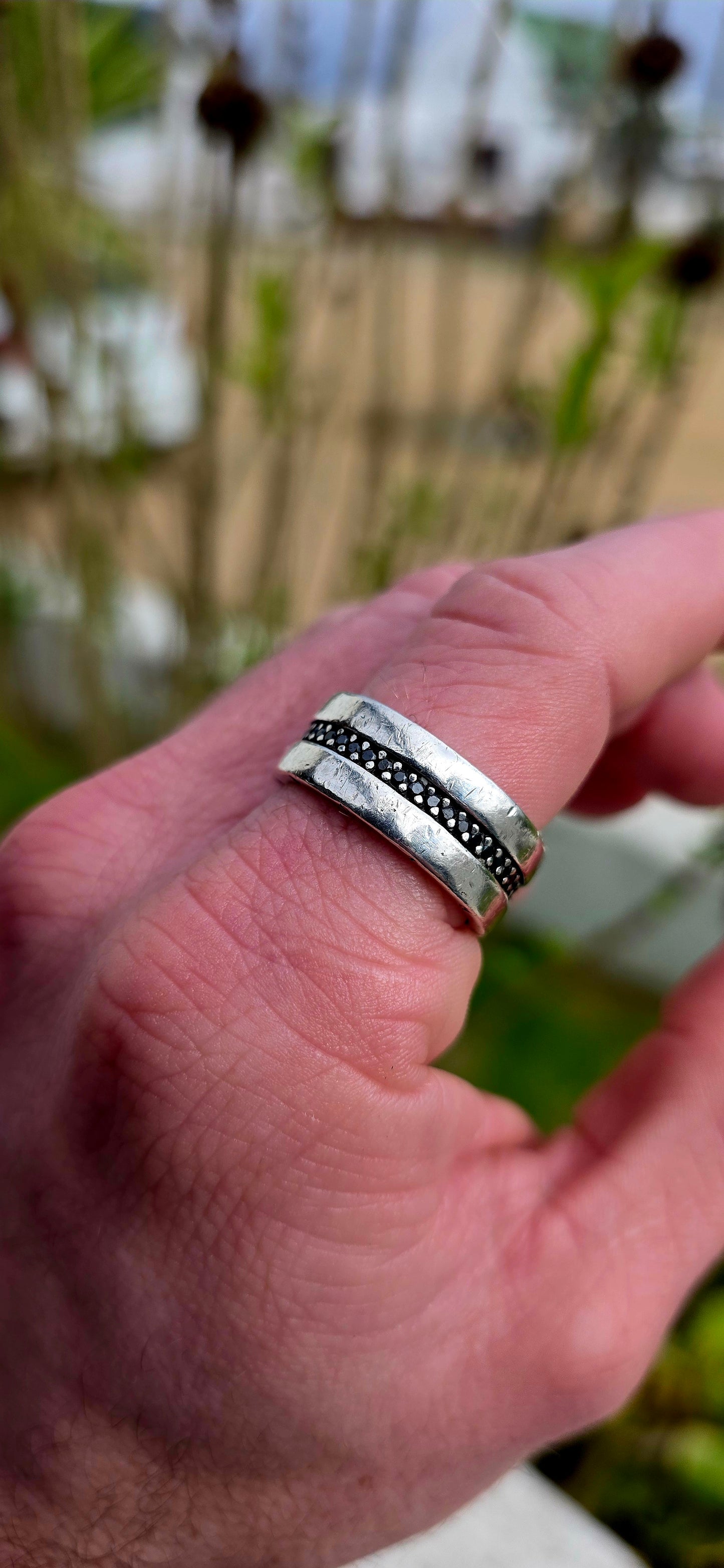 Bold, weighty, and unmistakably masculine — this striking vintage designer ring by Thomas Sabo perfectly captures the brand's signature rock-and-roll luxury aesthetic.