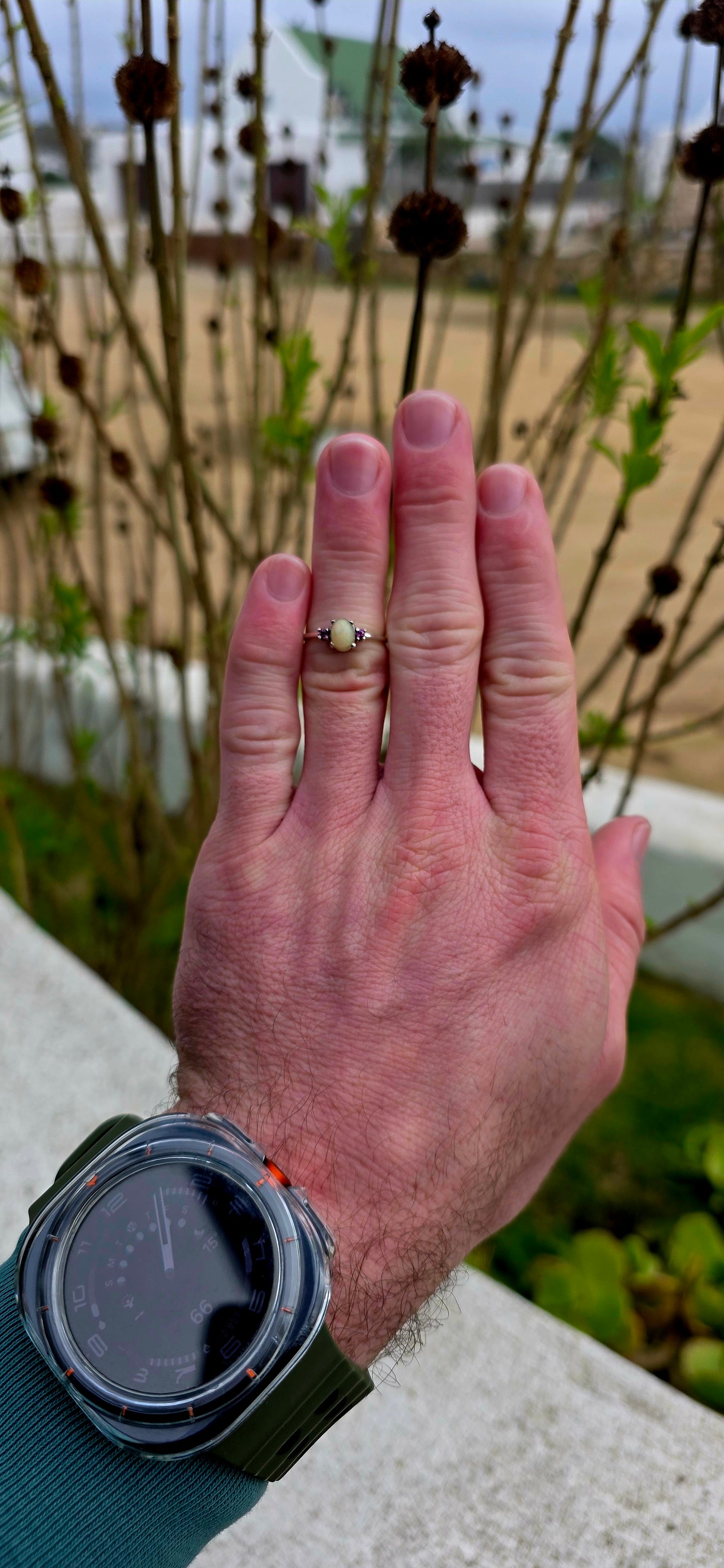 Delicate, romantic and wonderfully whimsical... Enchanting sterling silver trilogy ring.