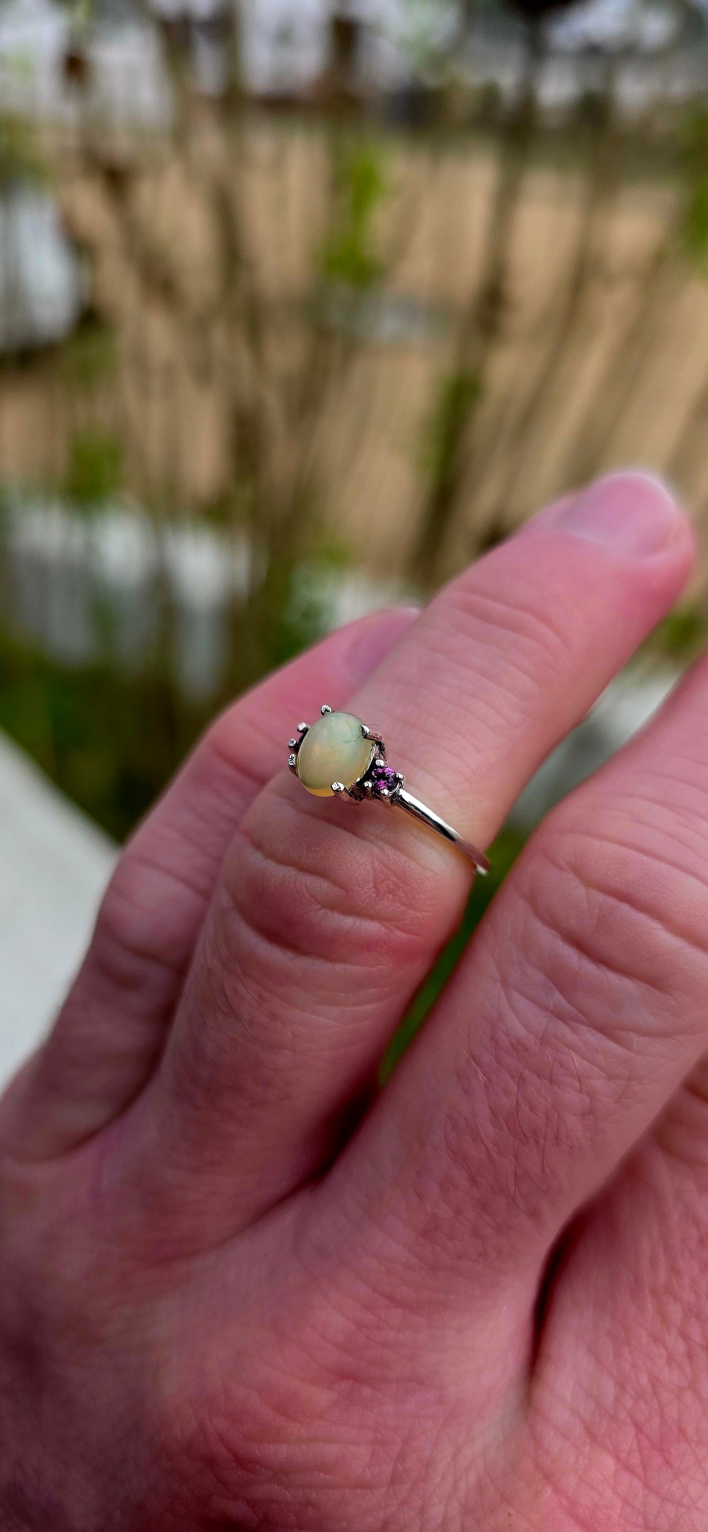 Delicate, romantic and wonderfully whimsical... Enchanting sterling silver trilogy ring.