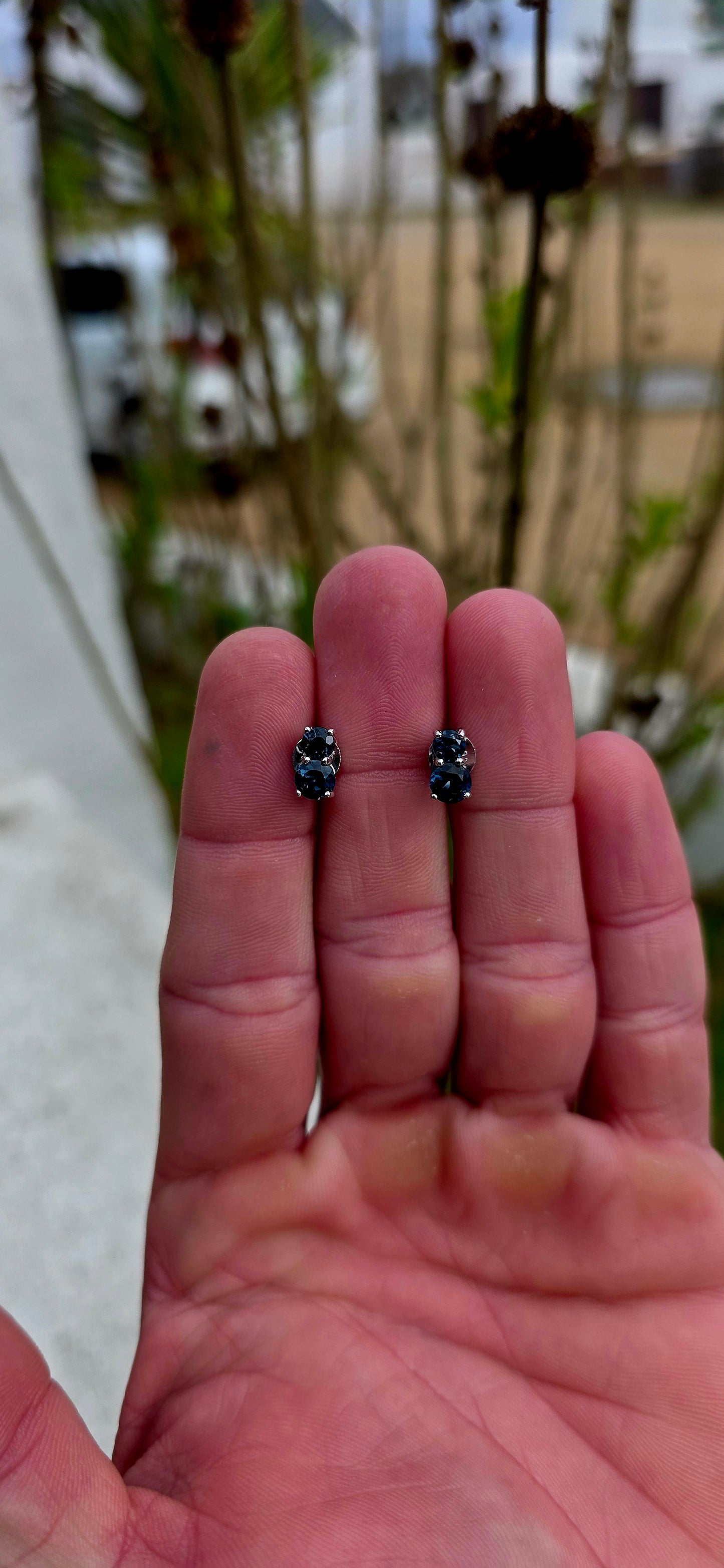 Simple, classical and stylish... these sterling silver double-stud earrings prove that sometimes the most elegant designs are also the most wearable.