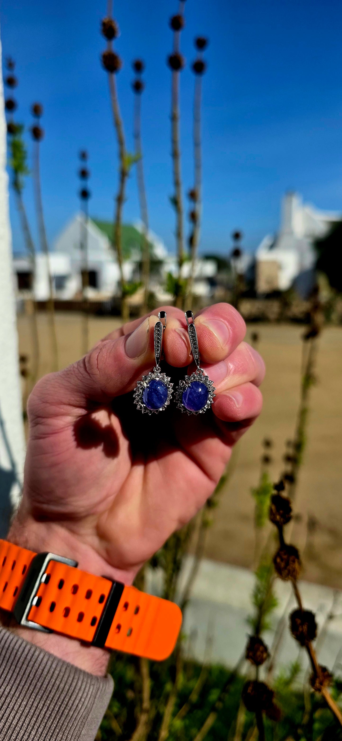 Pure sophistication with just the right touch of drama... these breathtaking sterling silver drop earrings are the kind of jewels that instantly elevate everything they are paired with.