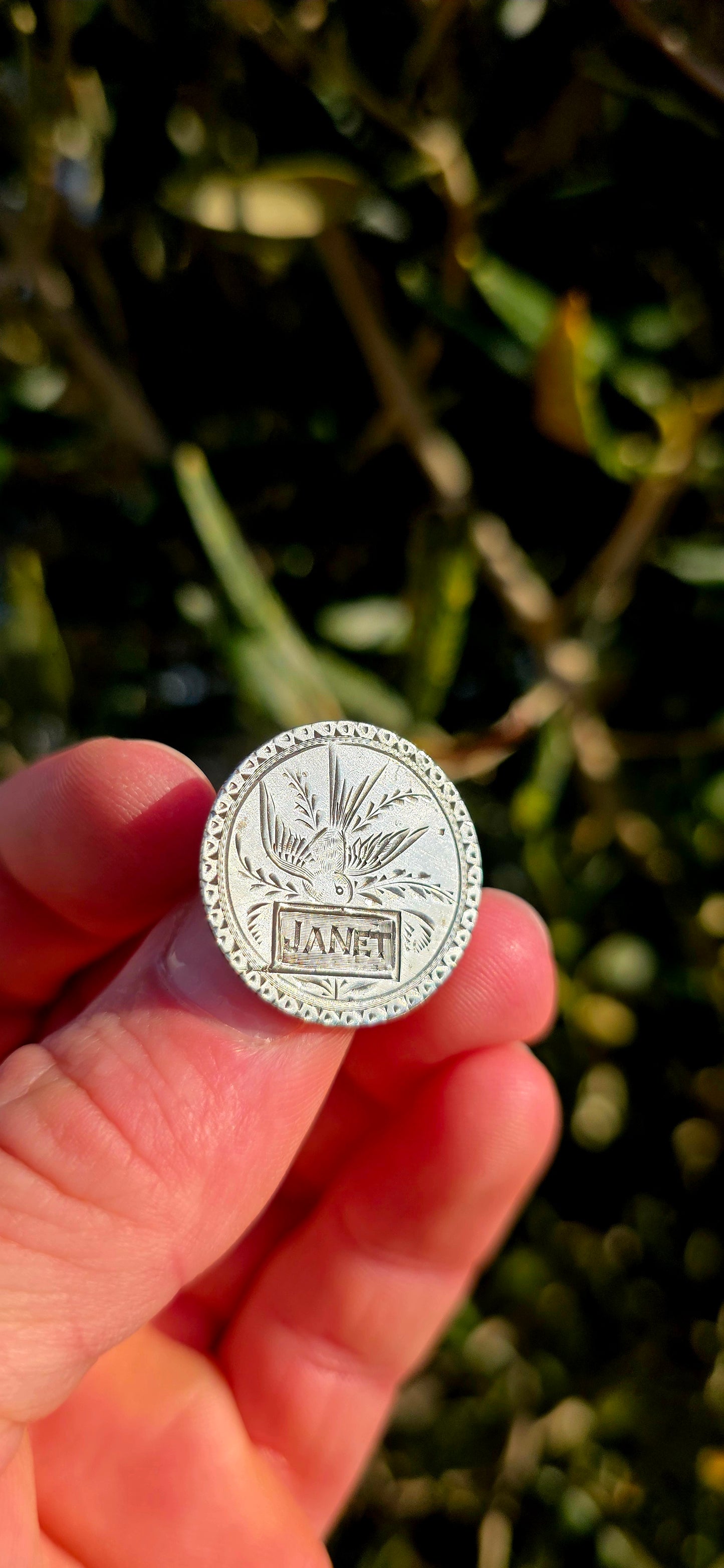 A wonderfully sentimental survivor from the Victorian era, this antique sweetheart brooch was lovingly handcrafted from an authentic American silver coin dated 1858.