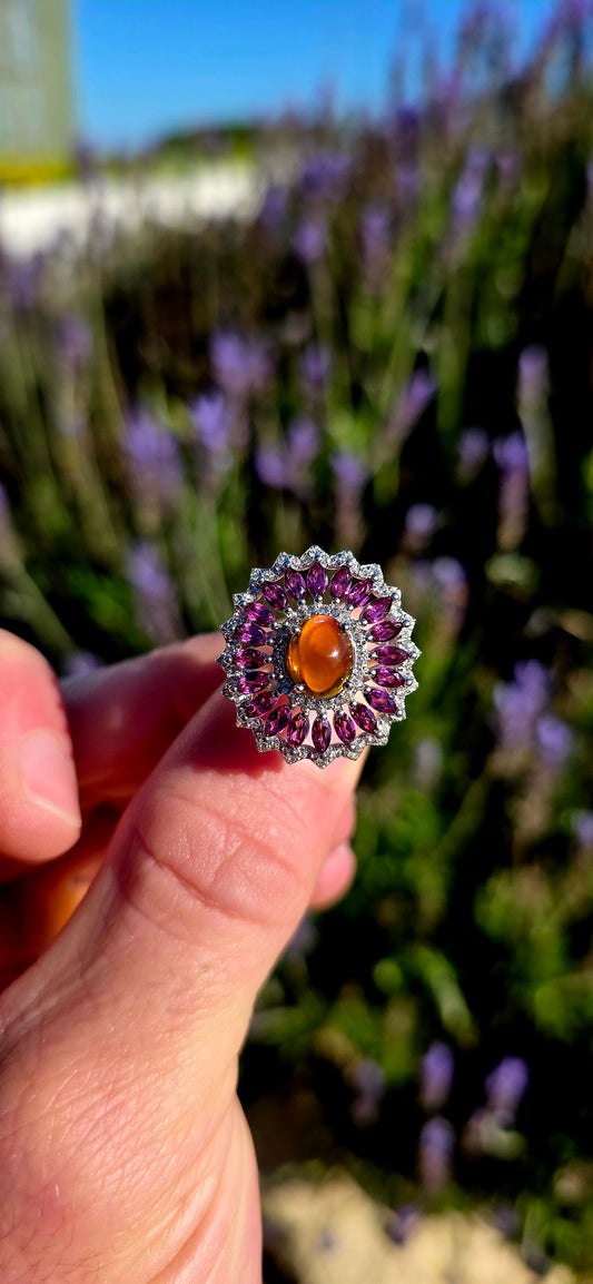 A ring that looks as though it was plucked straight from a fairy queen's treasure chest...