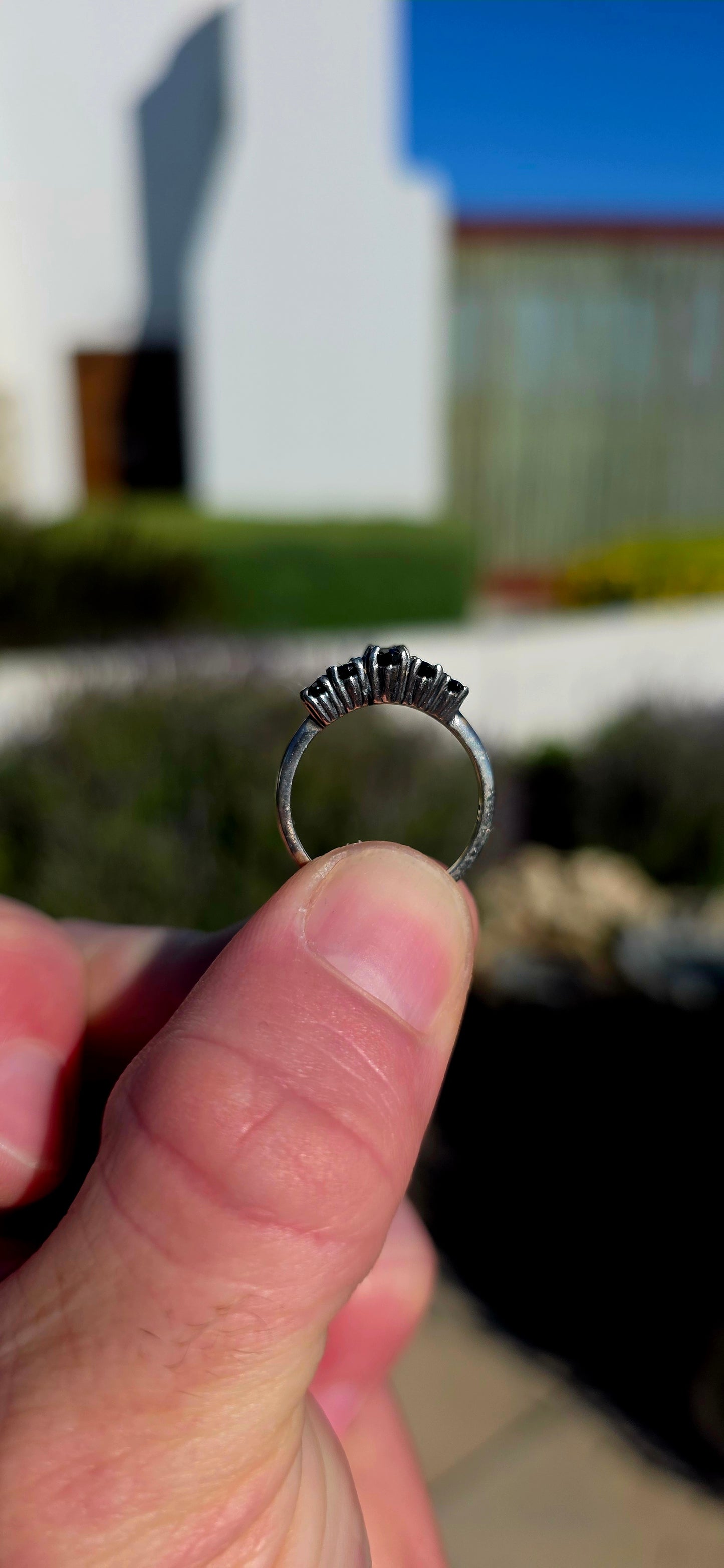 Mysterious, regal, and wonderfully dramatic , Chrome Tourmaline Gothic Ring.