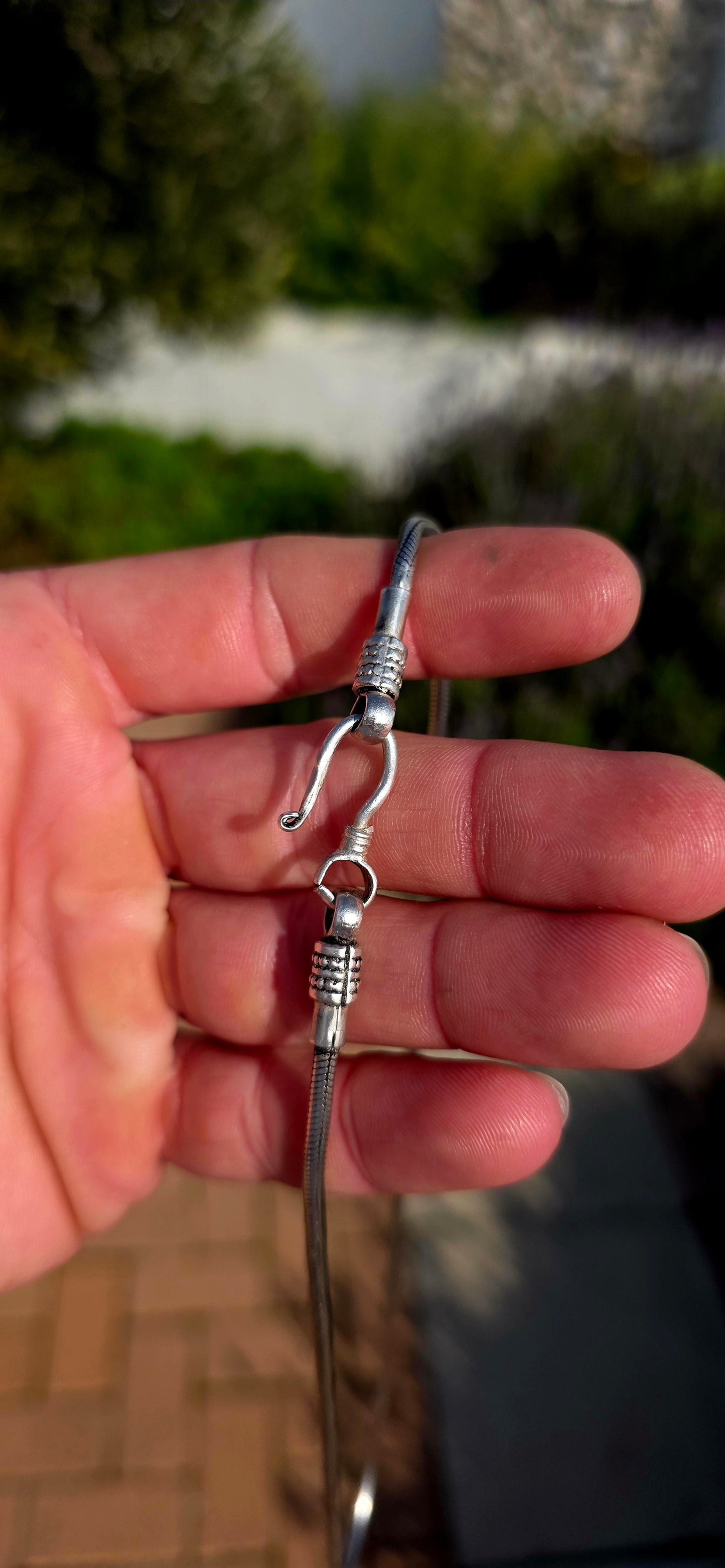A beautiful staple with unmistakable artisan character... this traditional Balinese sterling silver snake chain is the perfect balance of elegance and bold craftsmanship.