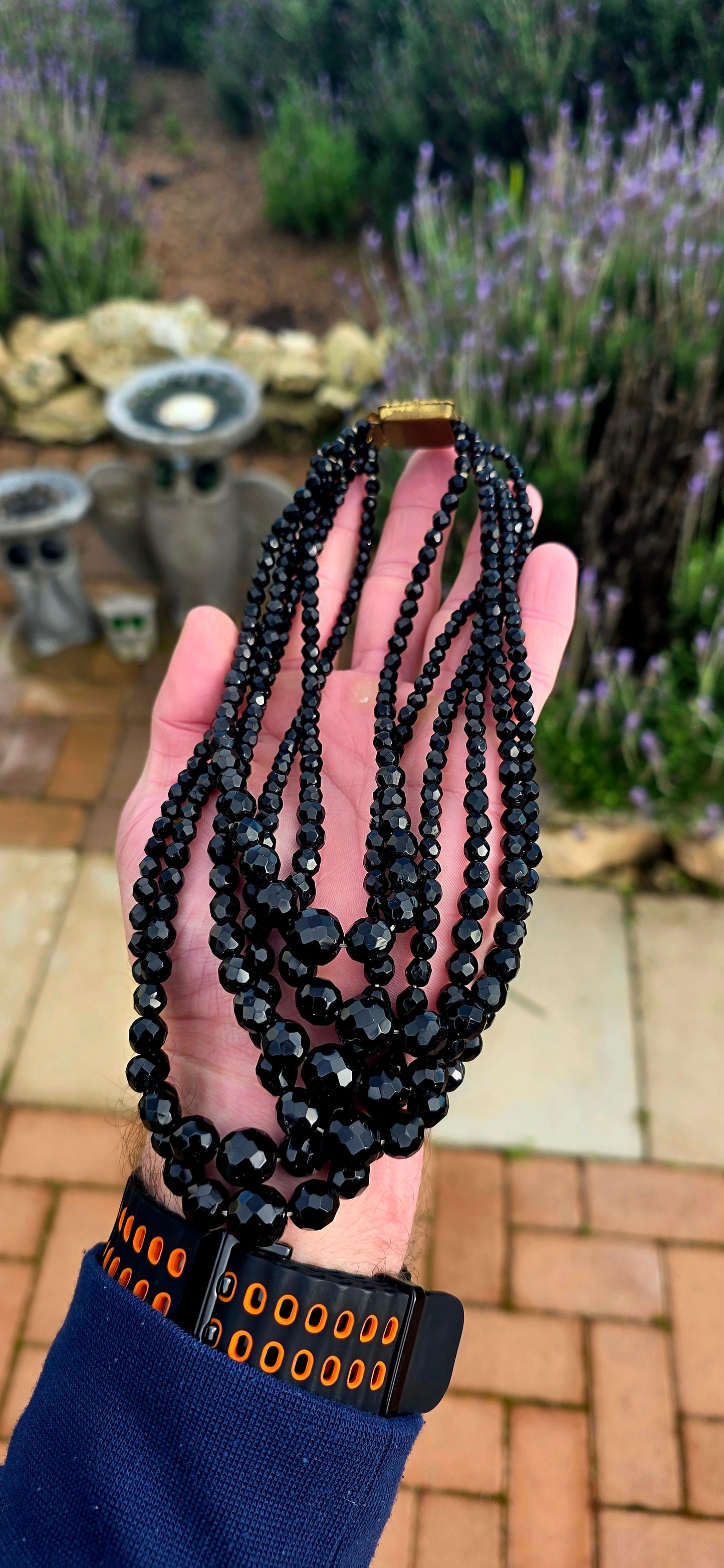 Elegant, dramatic and irresistibly Parisian... this breathtaking vintage French jet necklace is the very definition of glamour.
