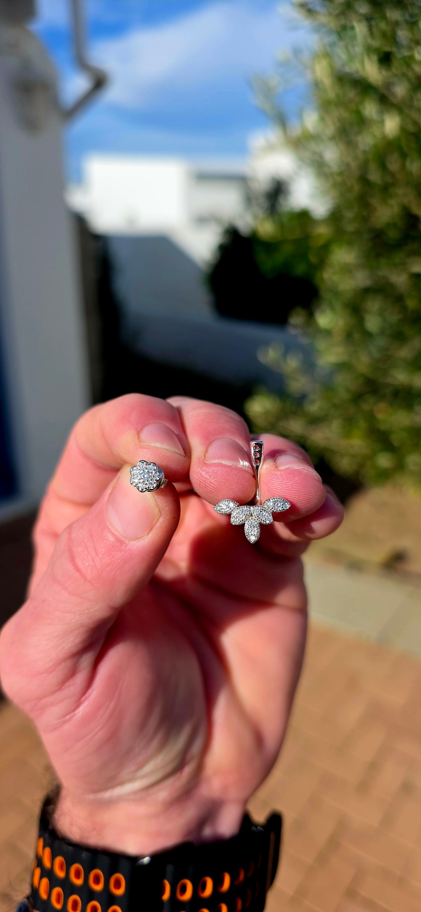 Two earrings... two completely different looks!